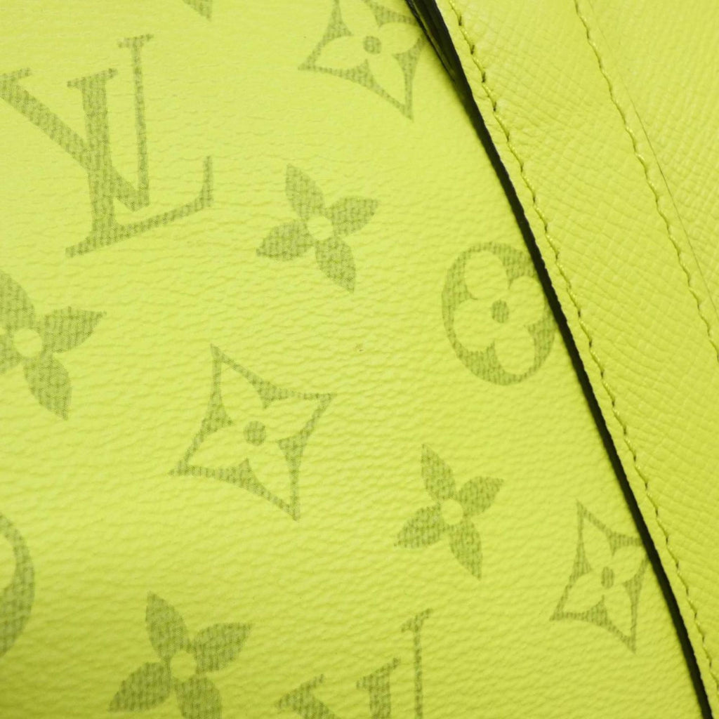 Louis Vuitton Yellow Coated Canvas Leather Handbag