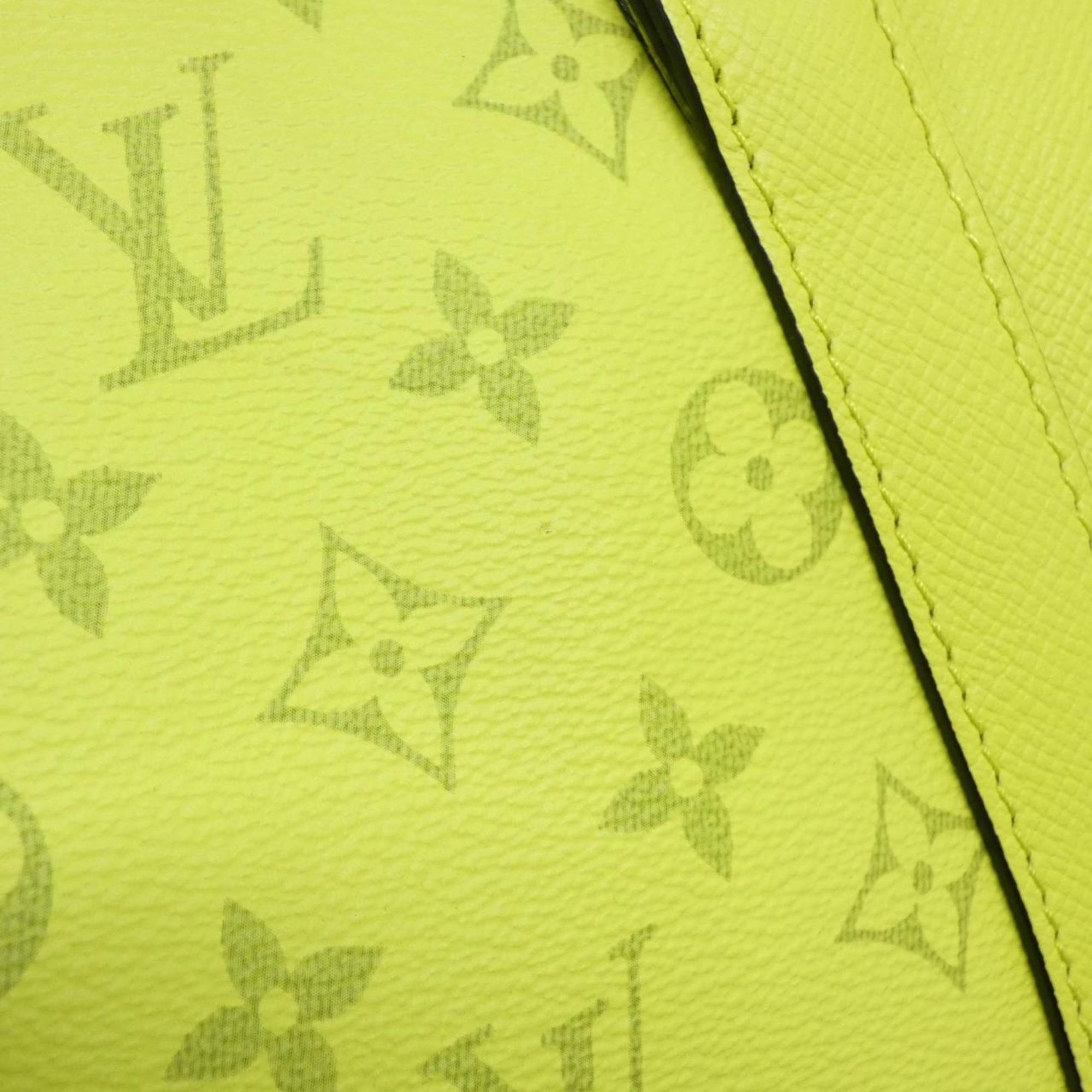 Louis Vuitton Yellow Coated Canvas Leather Handbag