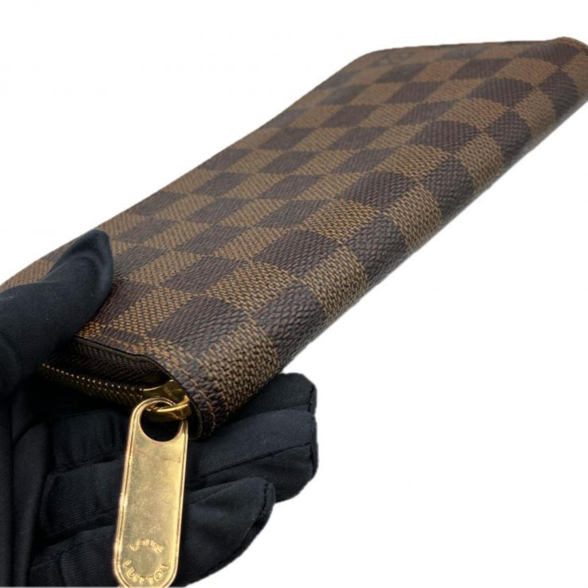 Louis Vuitton Brown Damier Canvas Damier Canvas Long Wallet