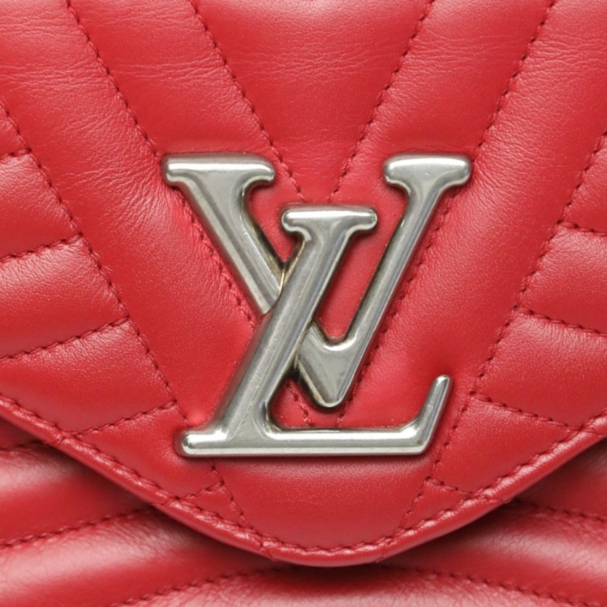 Louis Vuitton Red Color Leather Shoulder Bag