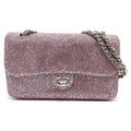 Chanel Pink Suede Shoulder Bag