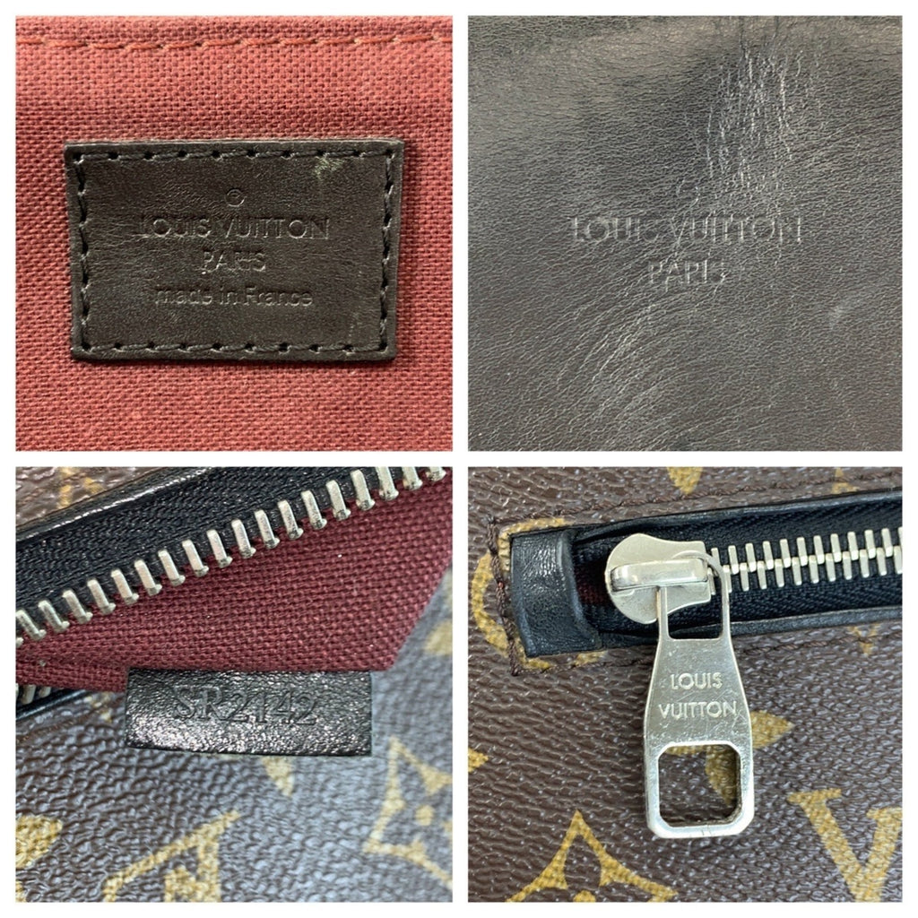 Louis Vuitton Black Brown Monogram Macassar Monogram Backpack