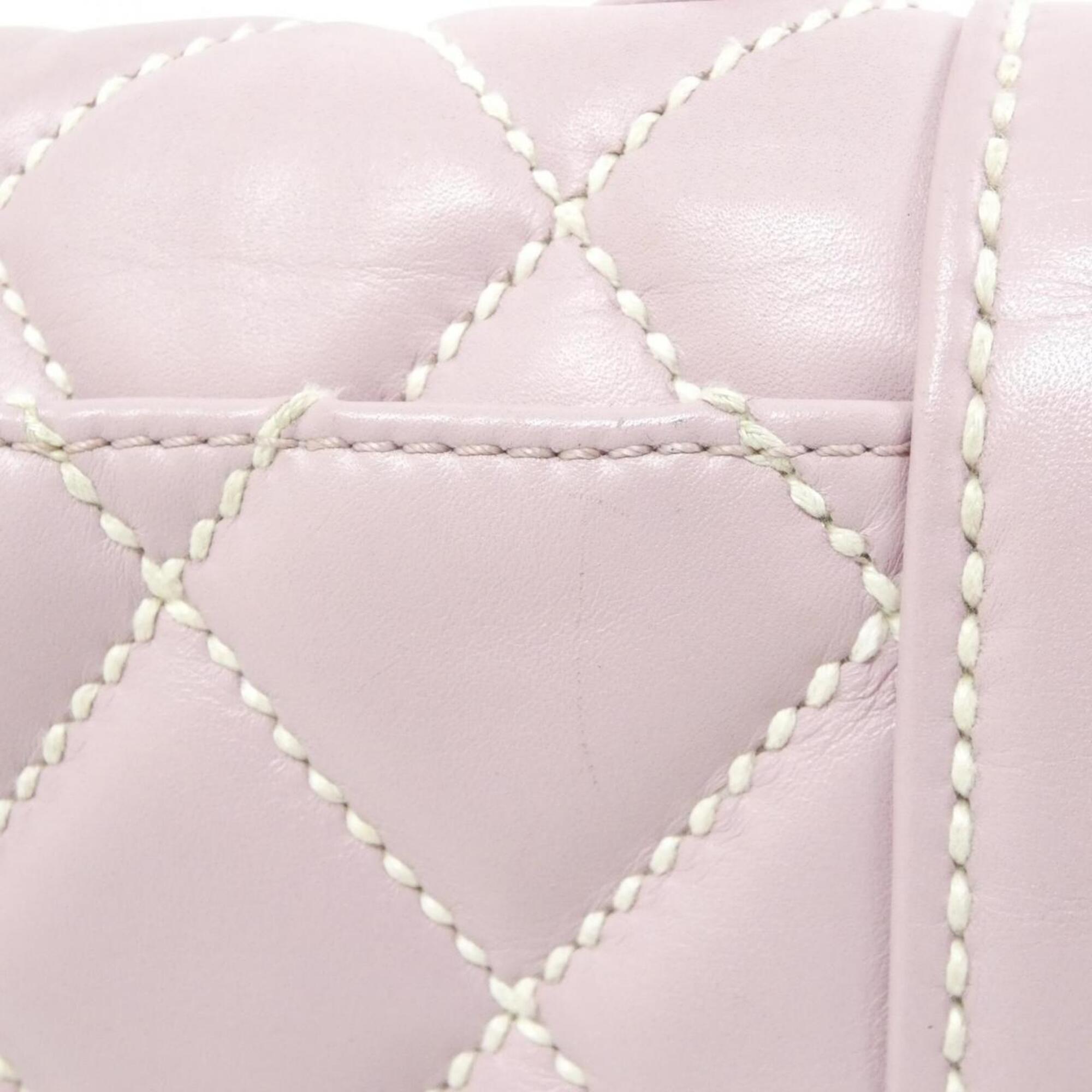 Chanel Light Purple Leather Handbag