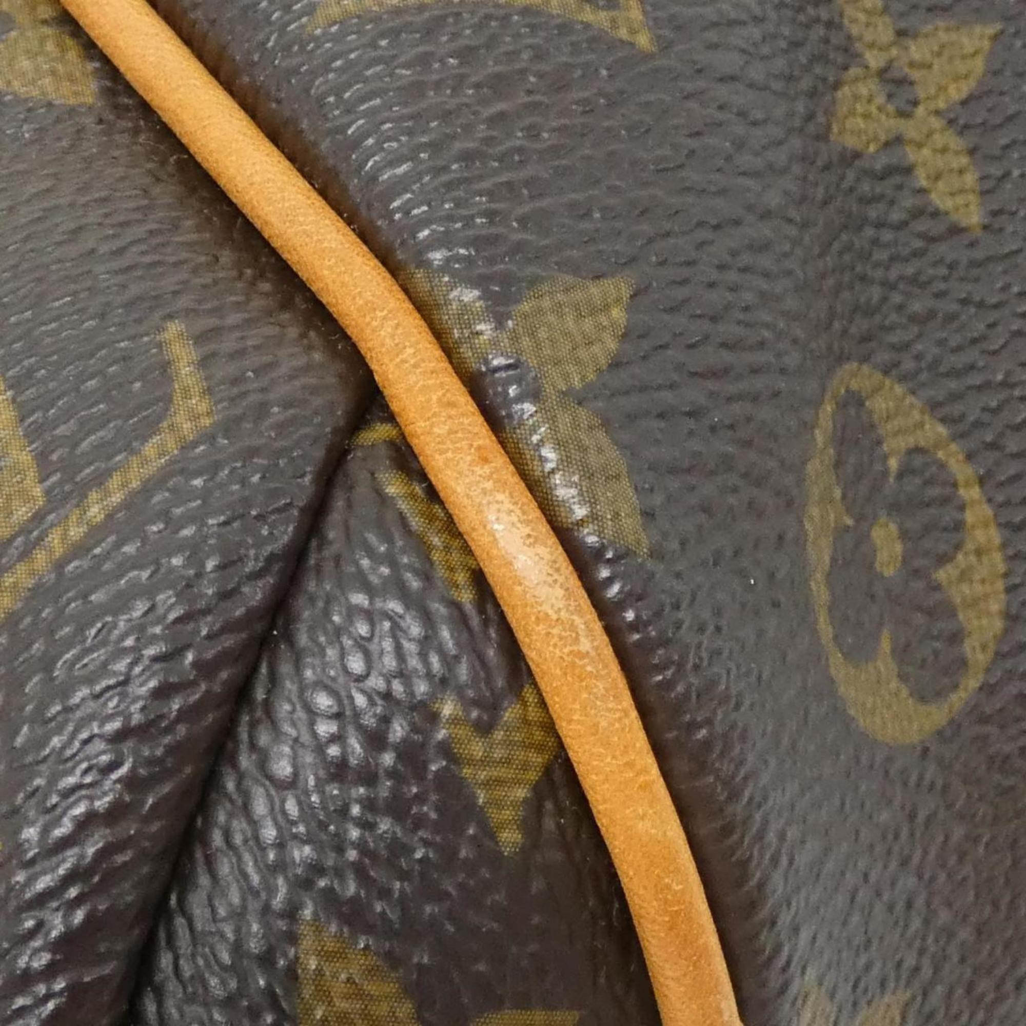 Louis Vuitton Marron Coated Canvas Handbag