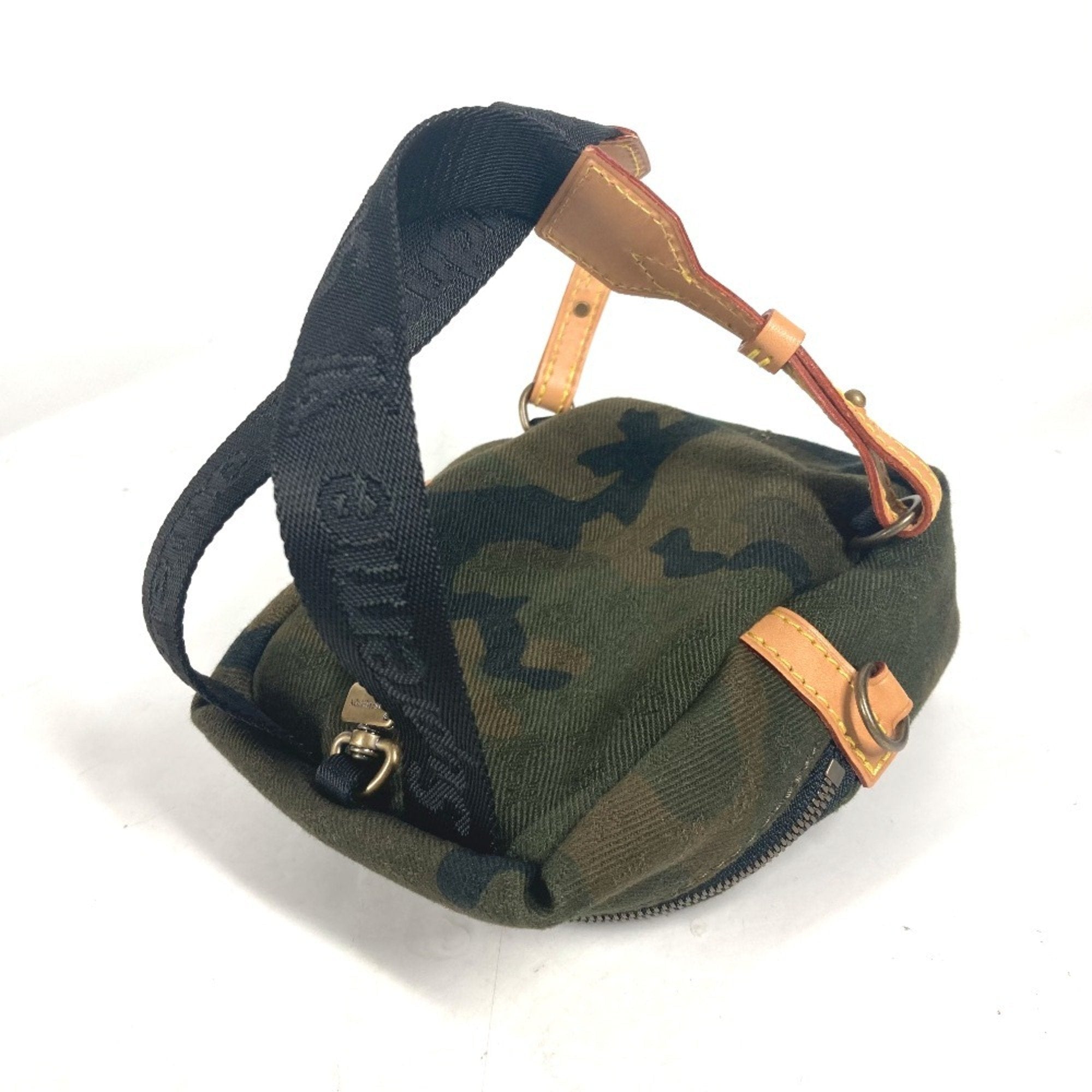 Louis Vuitton Camouflage Green Canvas Backpack