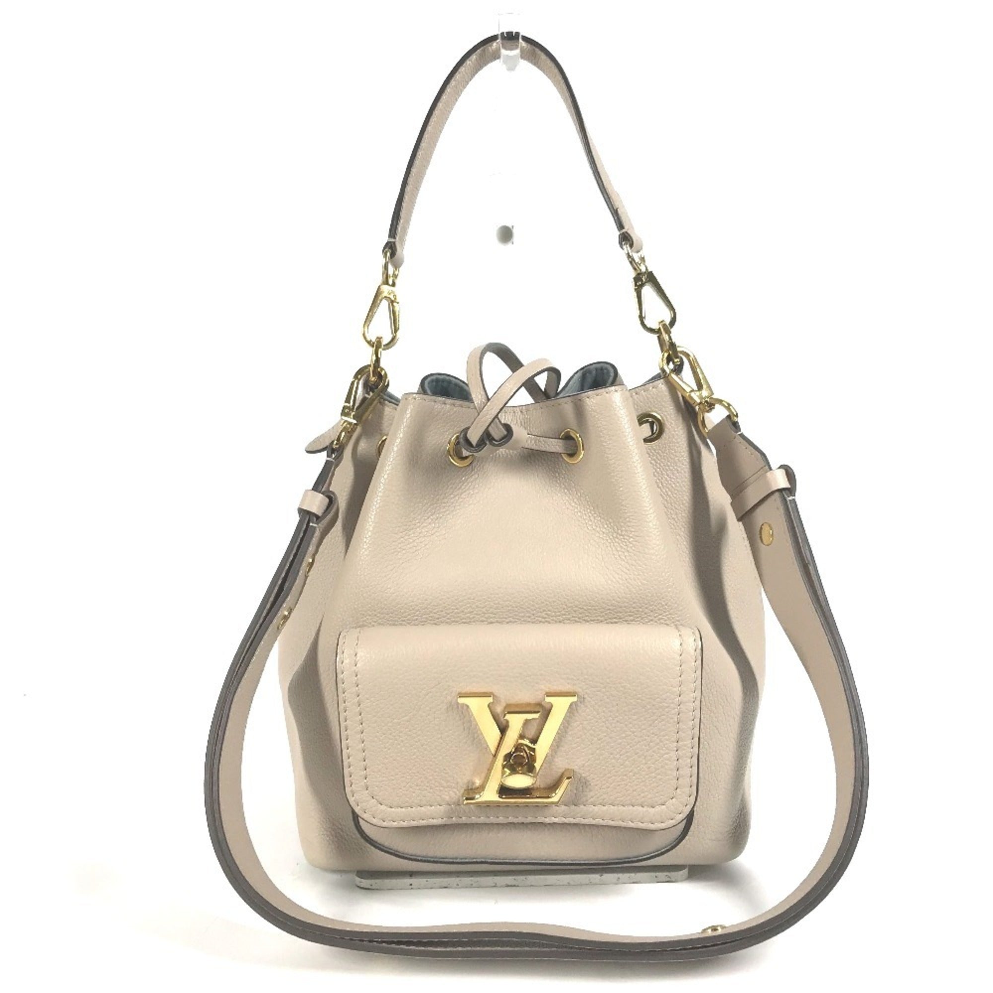 Louis Vuitton Beige Sand Leather Handbag Shoulder Bag