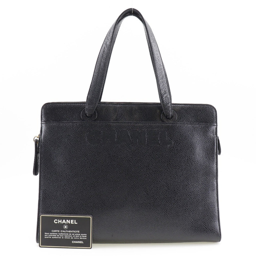 Chanel Black Caviar Leather Handbag