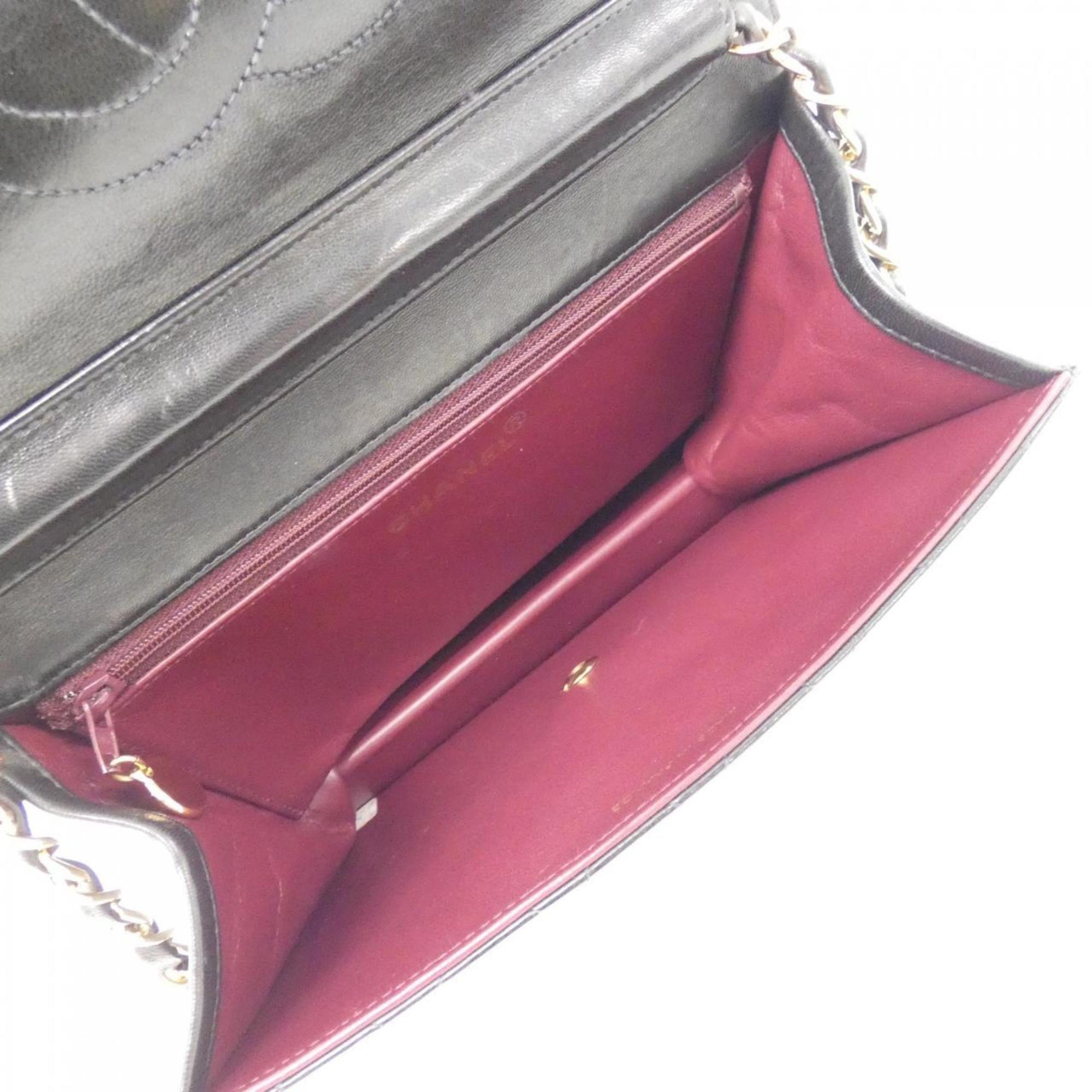Chanel Black Leather Shoulder Bag