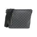 Louis Vuitton Dark Gray Graphite Coated Canvas Shoulder Bag