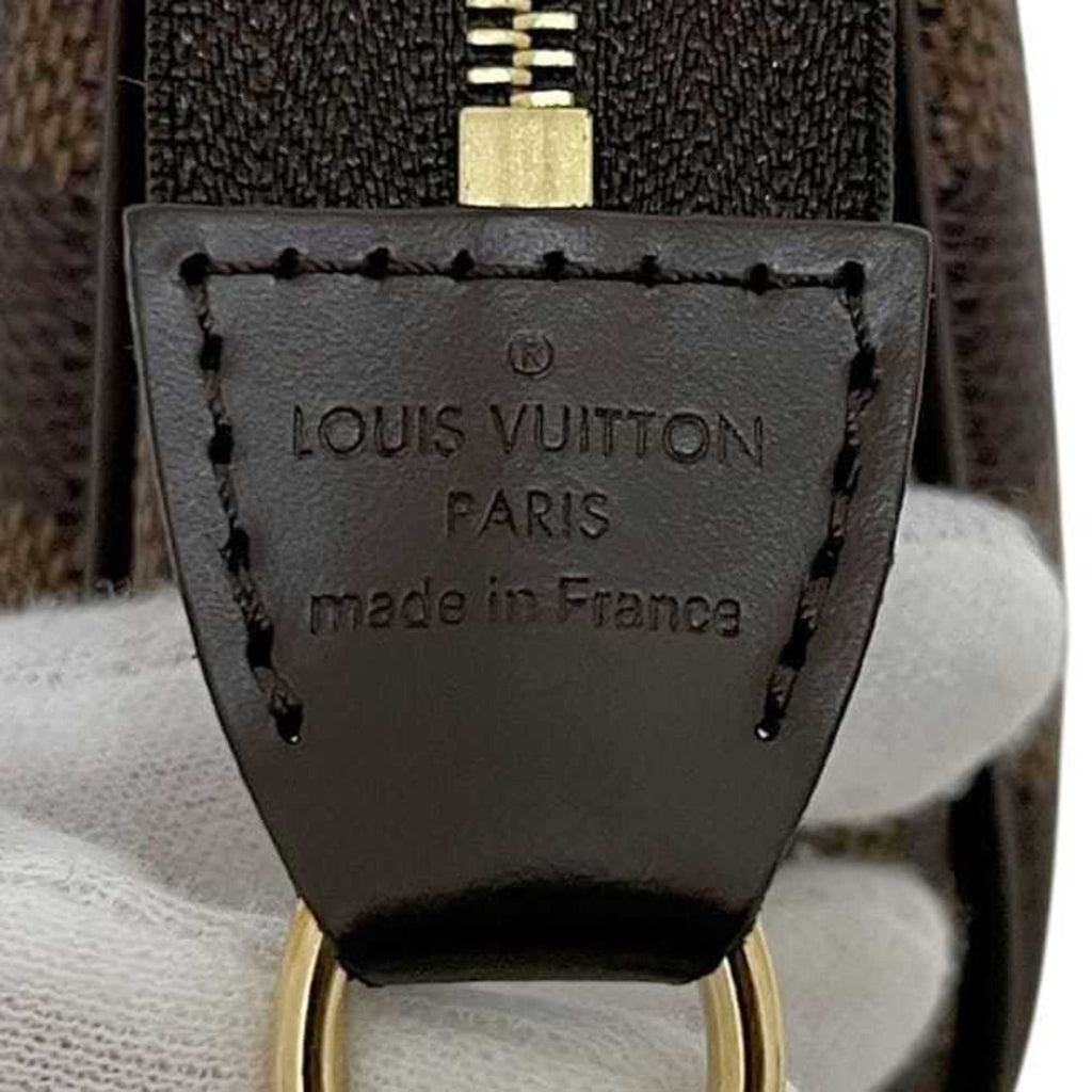 Louis Vuitton Brown Damier Canvas Ebene Damier Canvas Leather Handbag Pouch Shoulder Bag