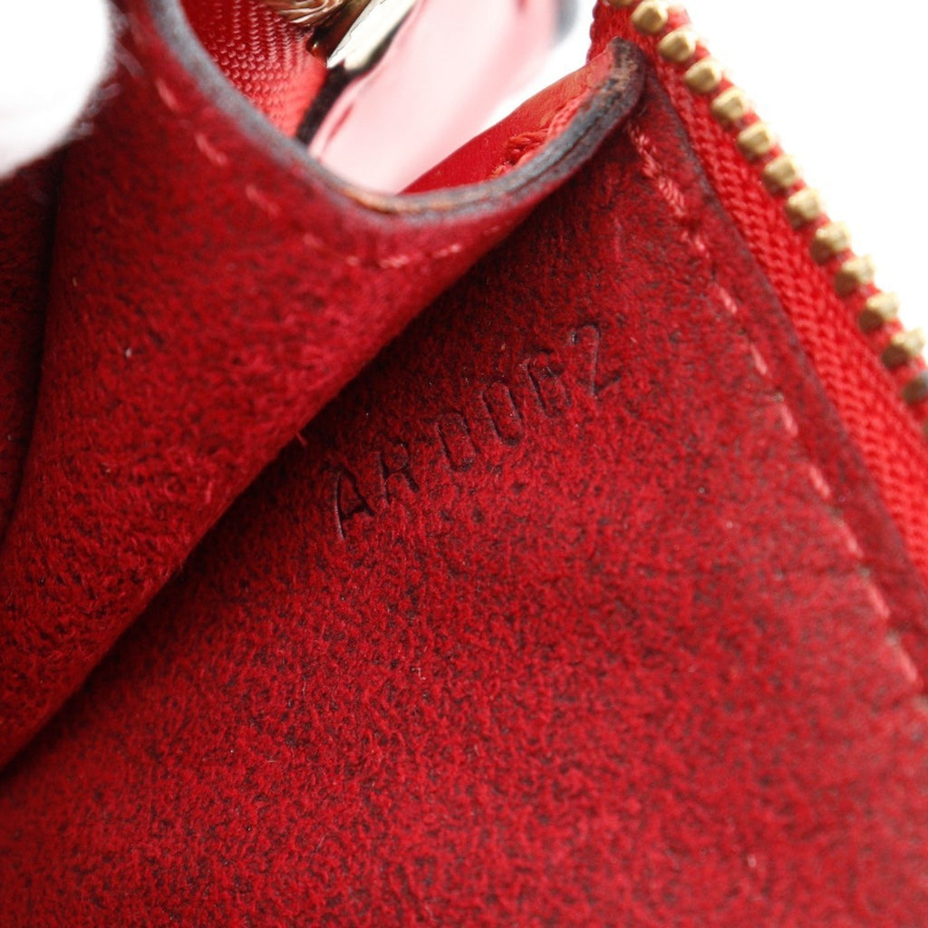 Louis Vuitton Castilian Red Red Color Epi Leather Pochette Pouch