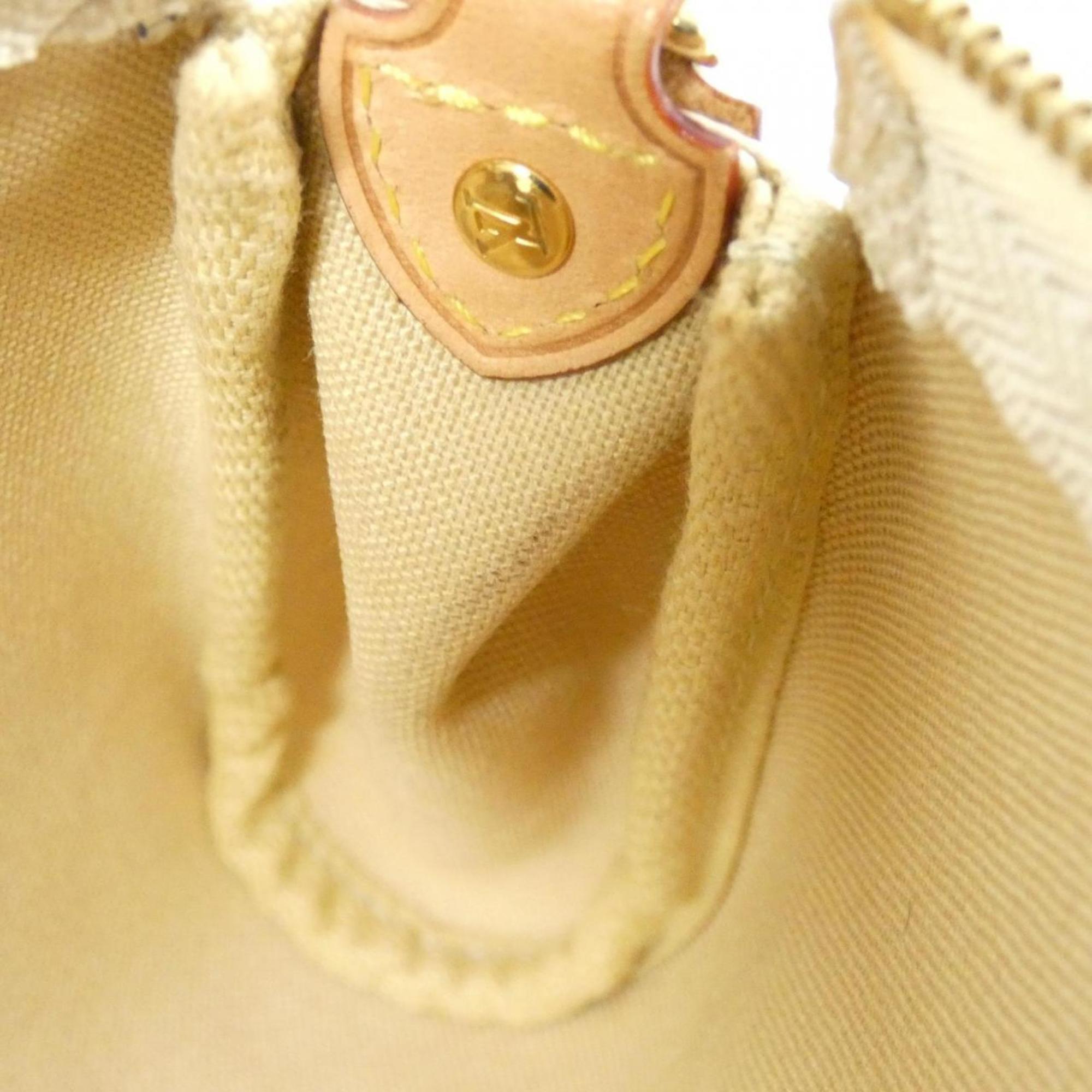 Louis Vuitton Azur White Coated Canvas Shoulder Bag