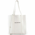 Balenciaga White Leather Shoulder Bag Tote