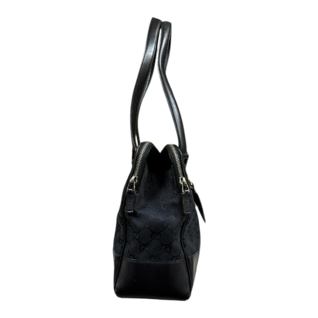 Gucci Gg Canvas Black Gg Canvas Shoulder Bag (Pre-Owned)