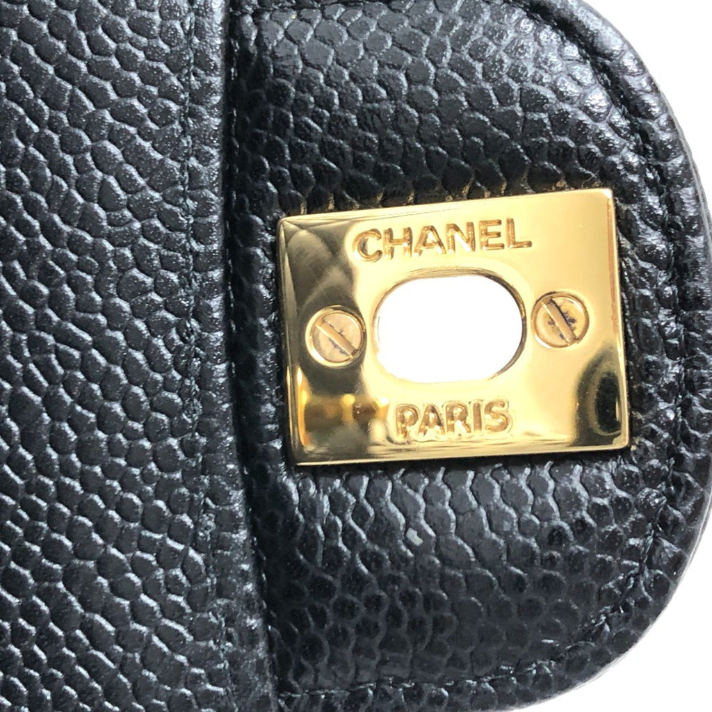 Chanel Black Leather Shoulder Bag