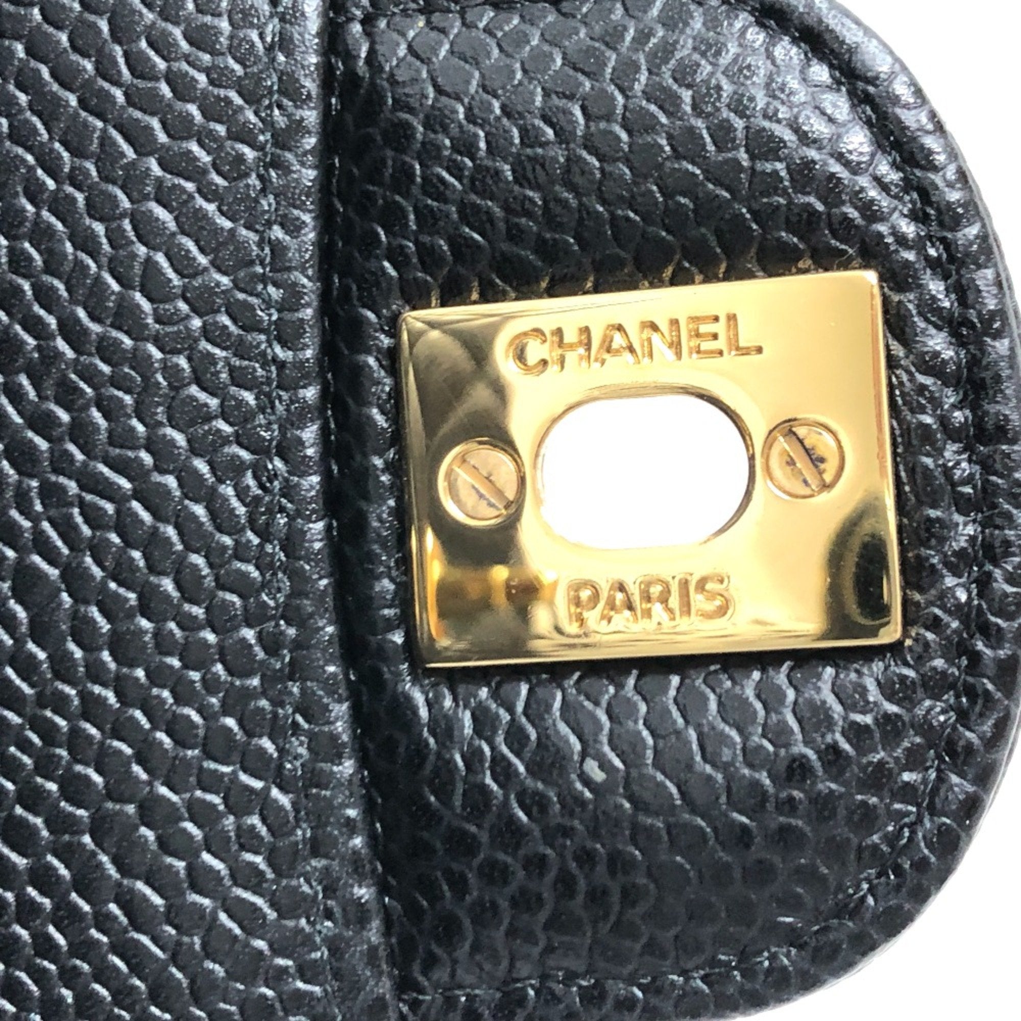 Chanel Black Leather Shoulder Bag
