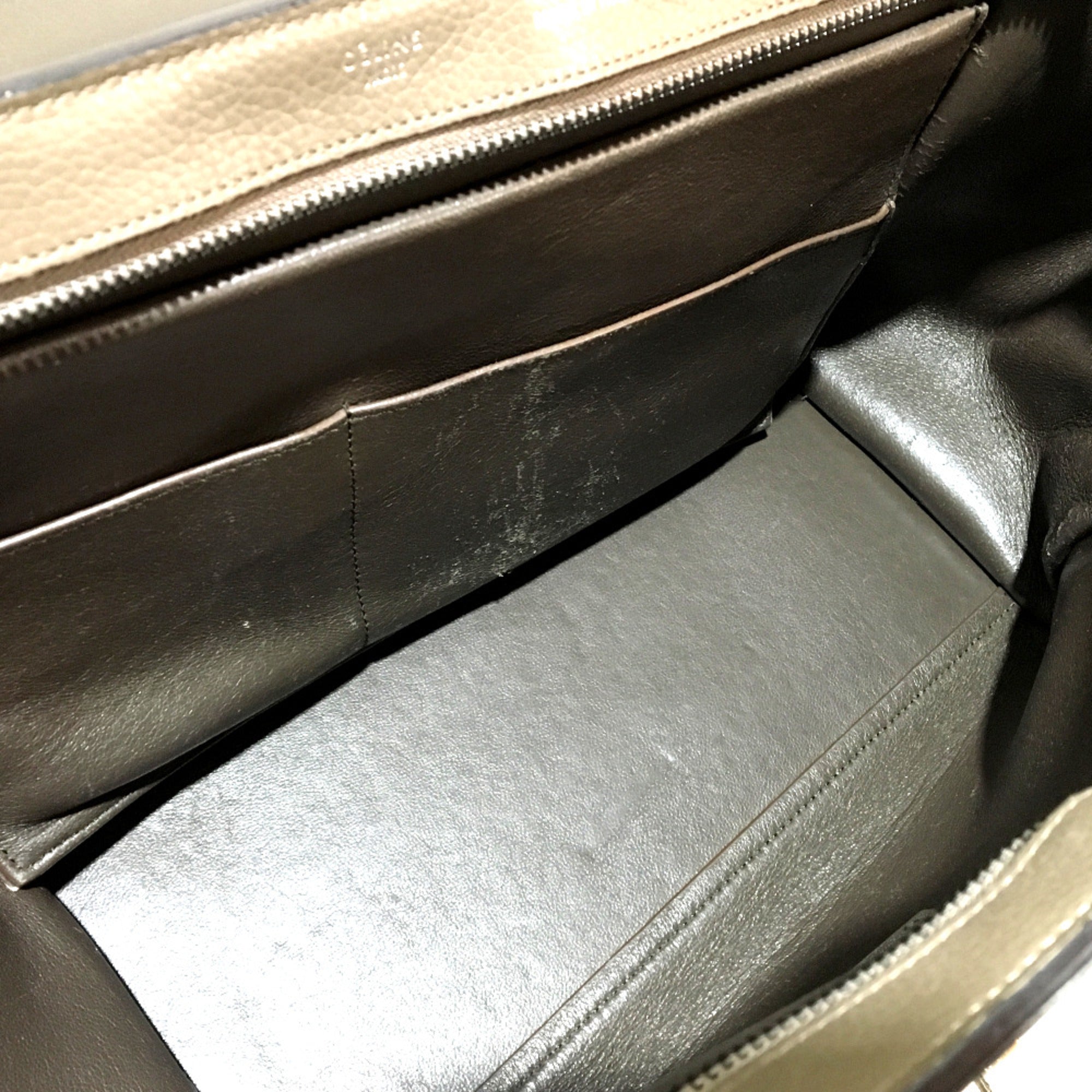Celine Gray Leather Handbag