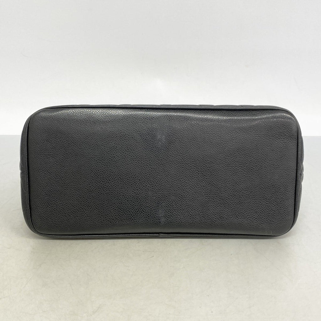 Chanel Black Grained Calfskin Tote Bag