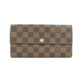 Louis Vuitton Brown Coated Canvas Long Wallet