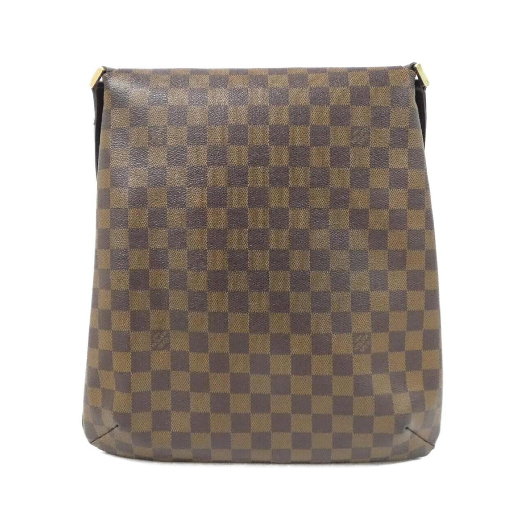 Louis Vuitton Brown Coated Canvas Shoulder Bag