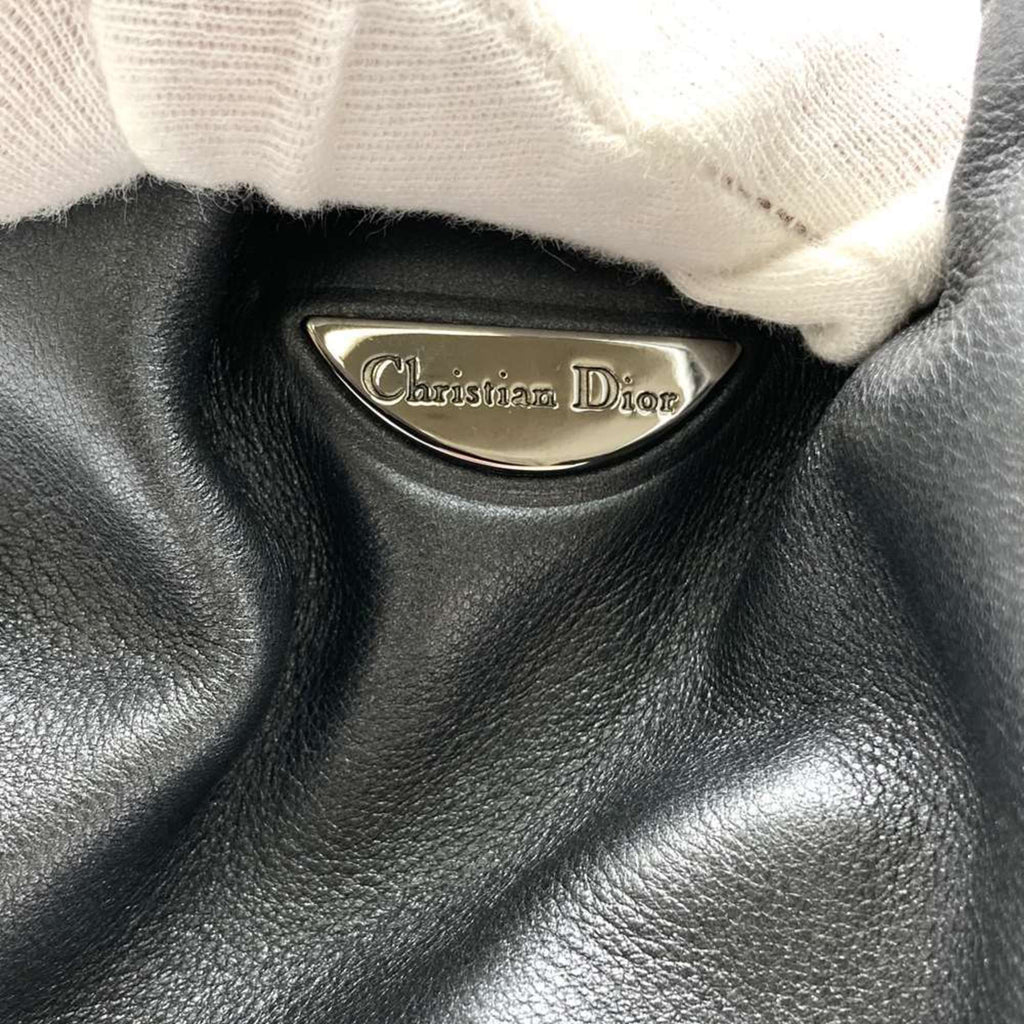 Christian Dior Gray Leather Handbag (Pre-Owned)