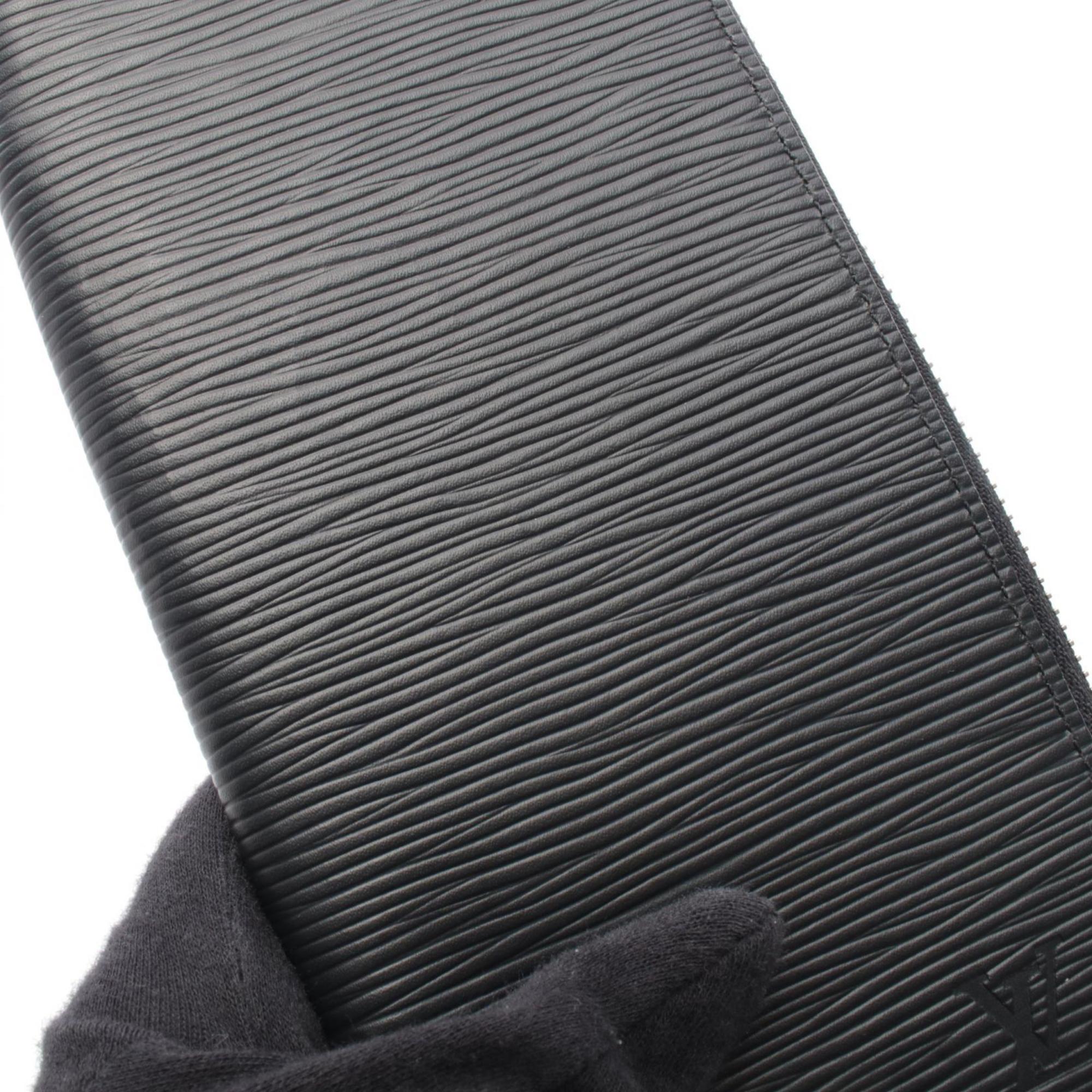 Louis Vuitton Black Noir Epi Leather Long Wallet