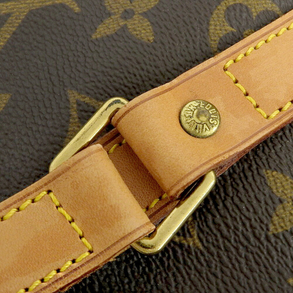 Louis Vuitton Brown Monogram Pvc Leather Shoulder Bag Tote Bag