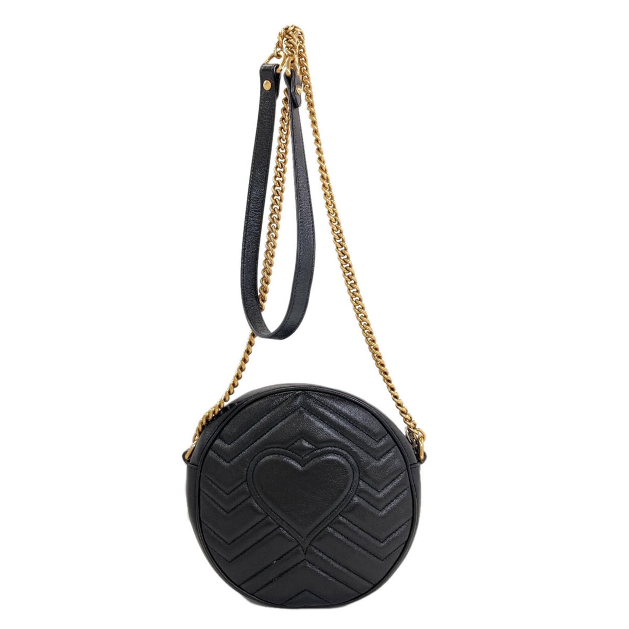 Gucci Black Leather Shoulder Bag (Pre-Owned)
