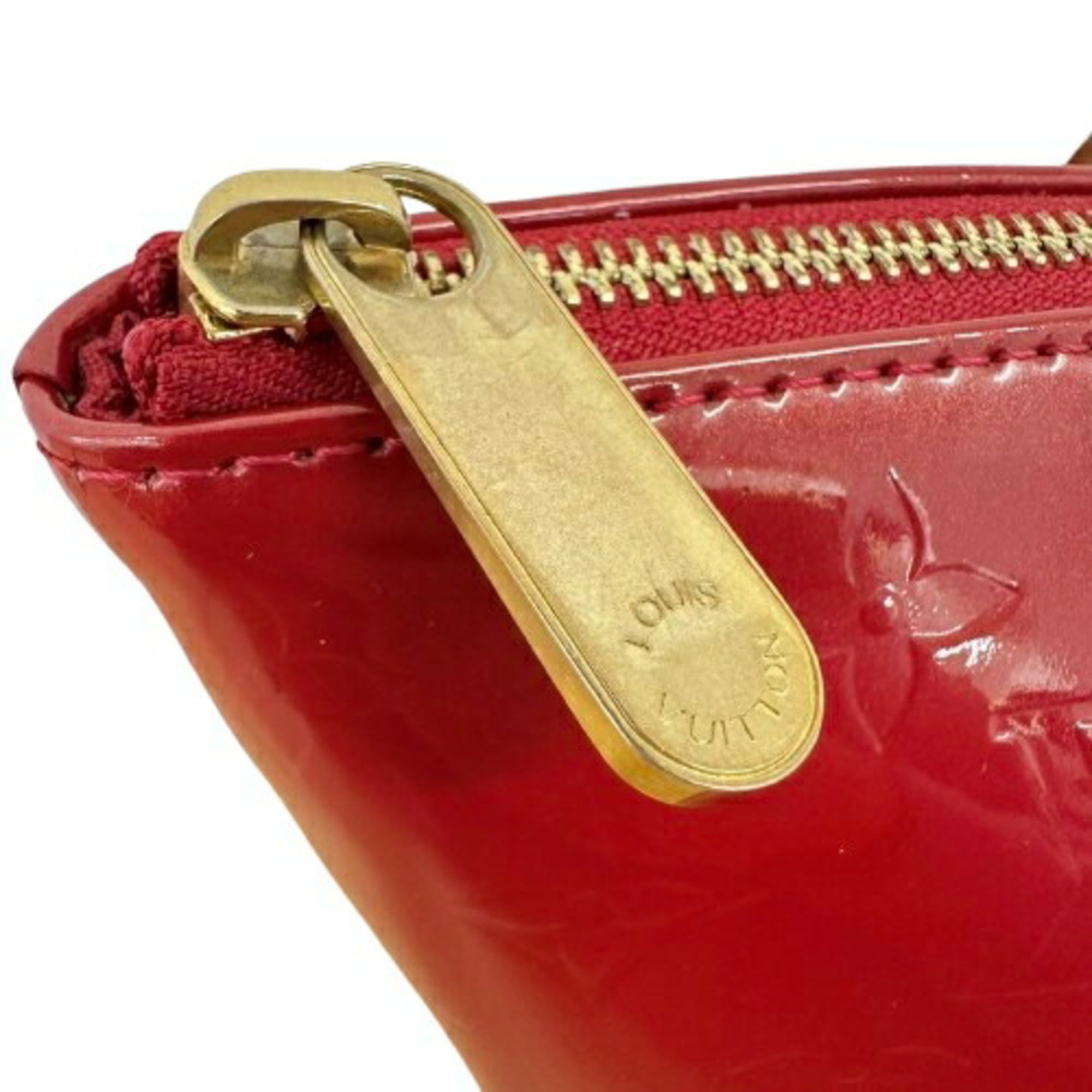 Louis Vuitton Vernis Red Color Leather Tote Bag