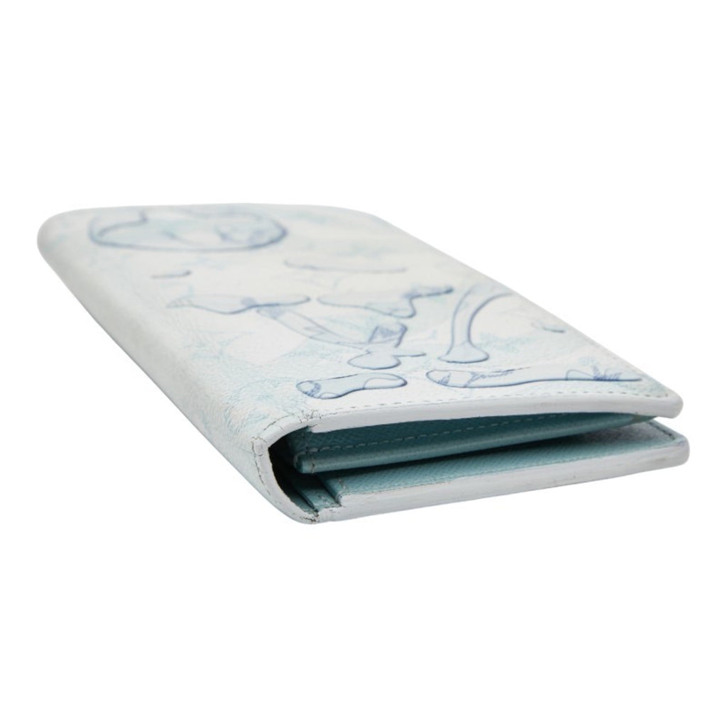 Louis Vuitton Light Blue Multi-Color Pvc Long Wallet