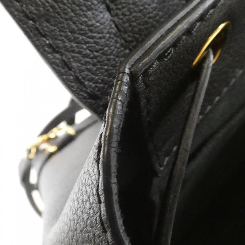 Louis Vuitton Black Leather Backpack