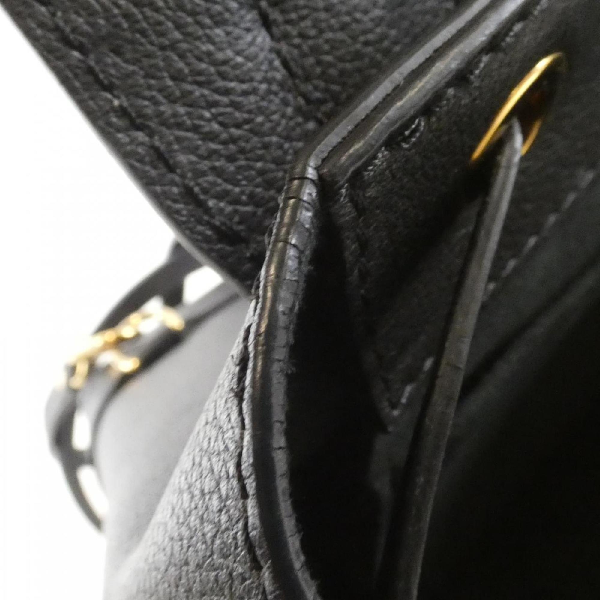 Louis Vuitton Black Leather Backpack