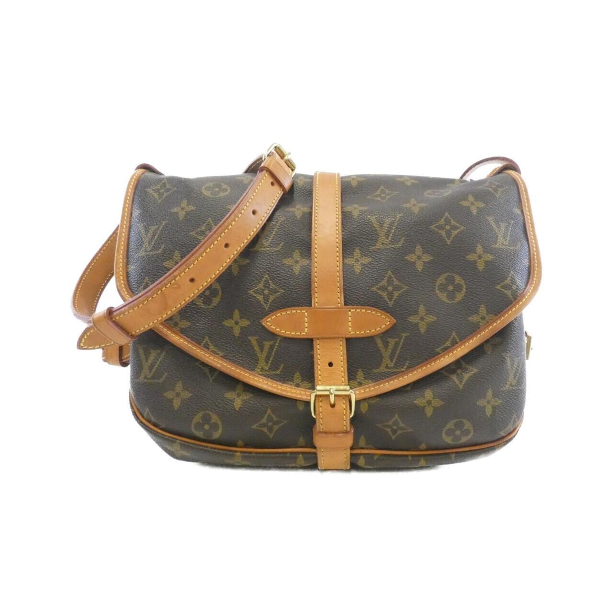 Louis Vuitton Brown Coated Canvas Shoulder Bag
