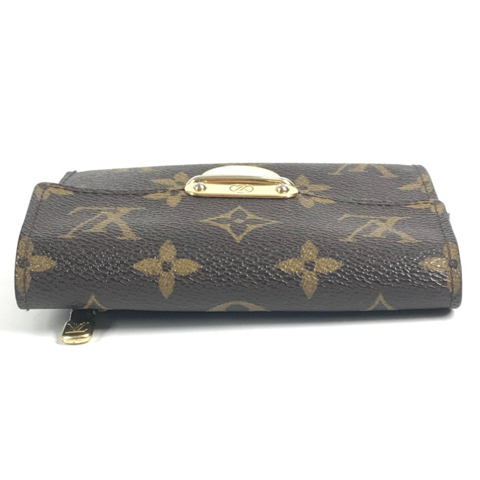 Louis Vuitton Monogram Brown Galle Monogram Monogram Long Bill Wallet (Tri-Fold)