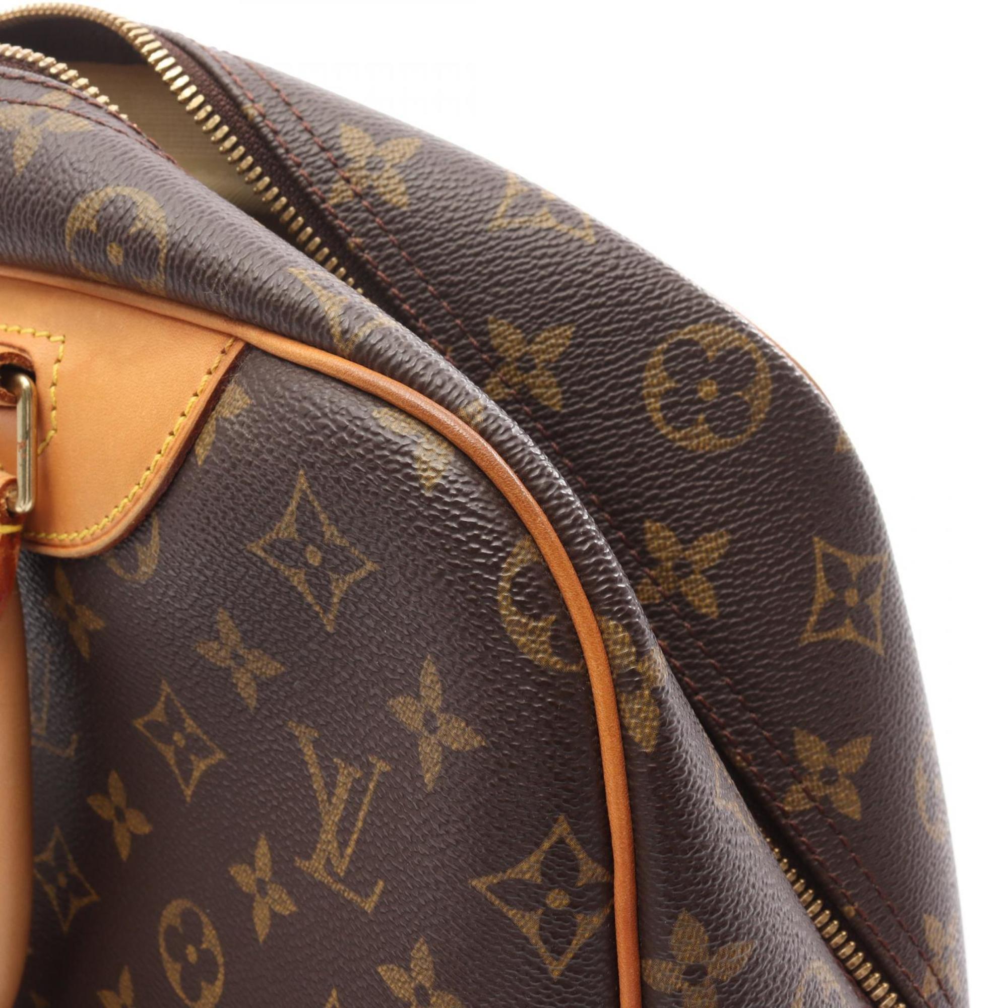 Louis Vuitton Brown Coated Canvas Leather Handbag