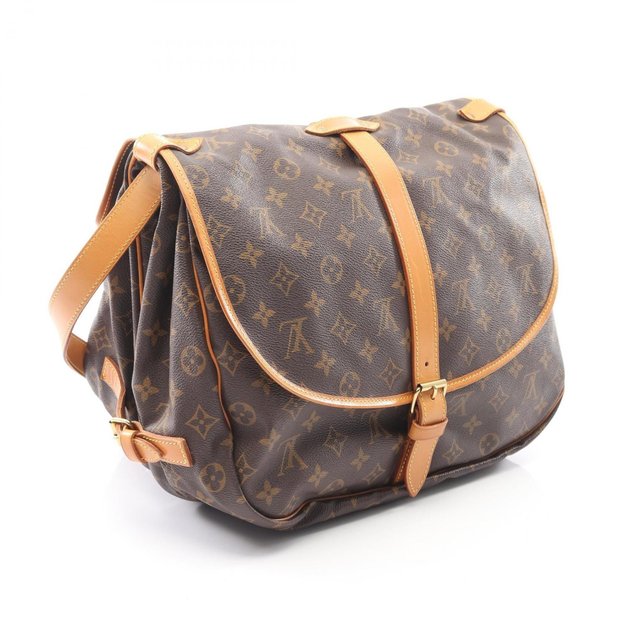 Louis Vuitton Brown Pvc Leather Shoulder Bag