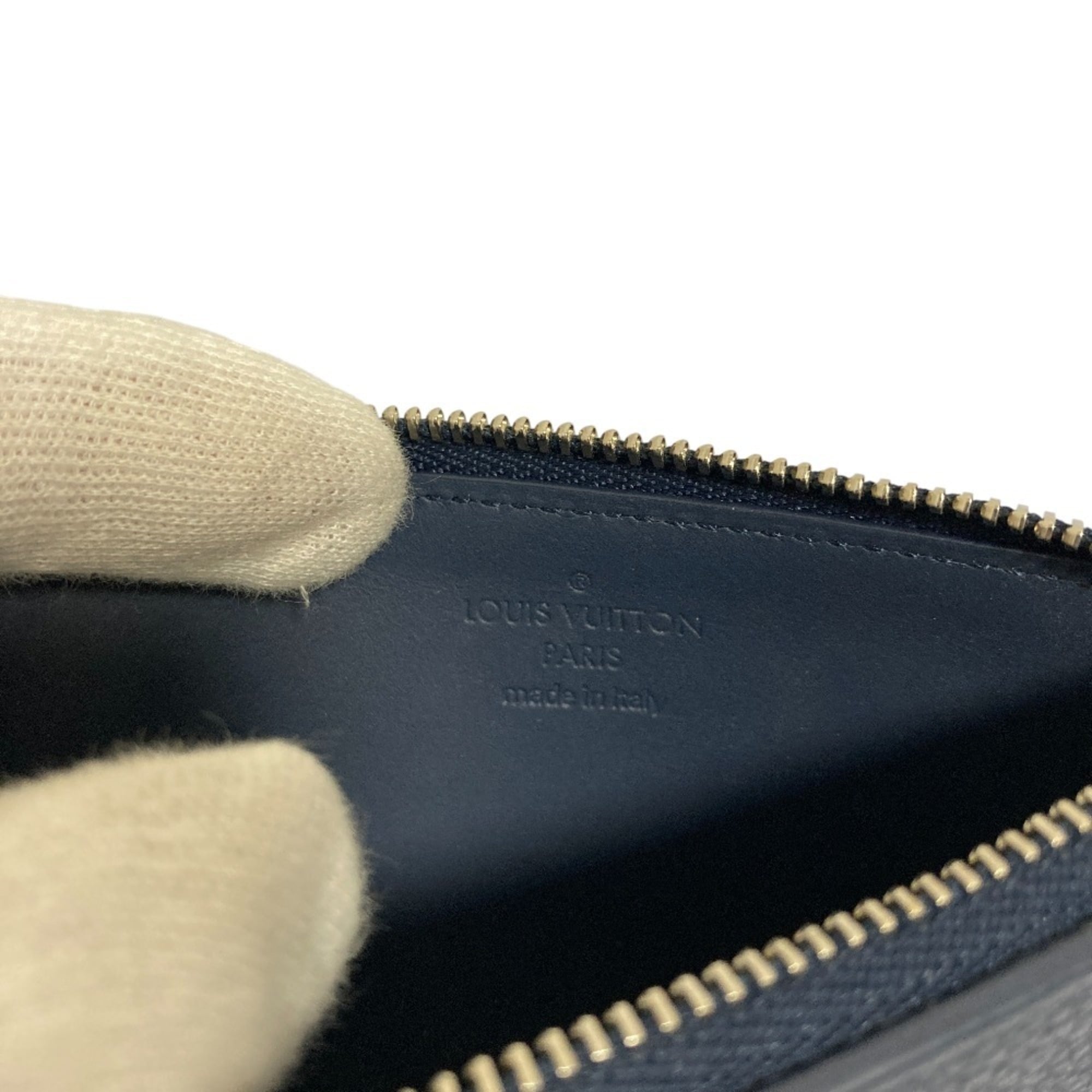 Louis Vuitton Navy Coin Purse/Coin Case