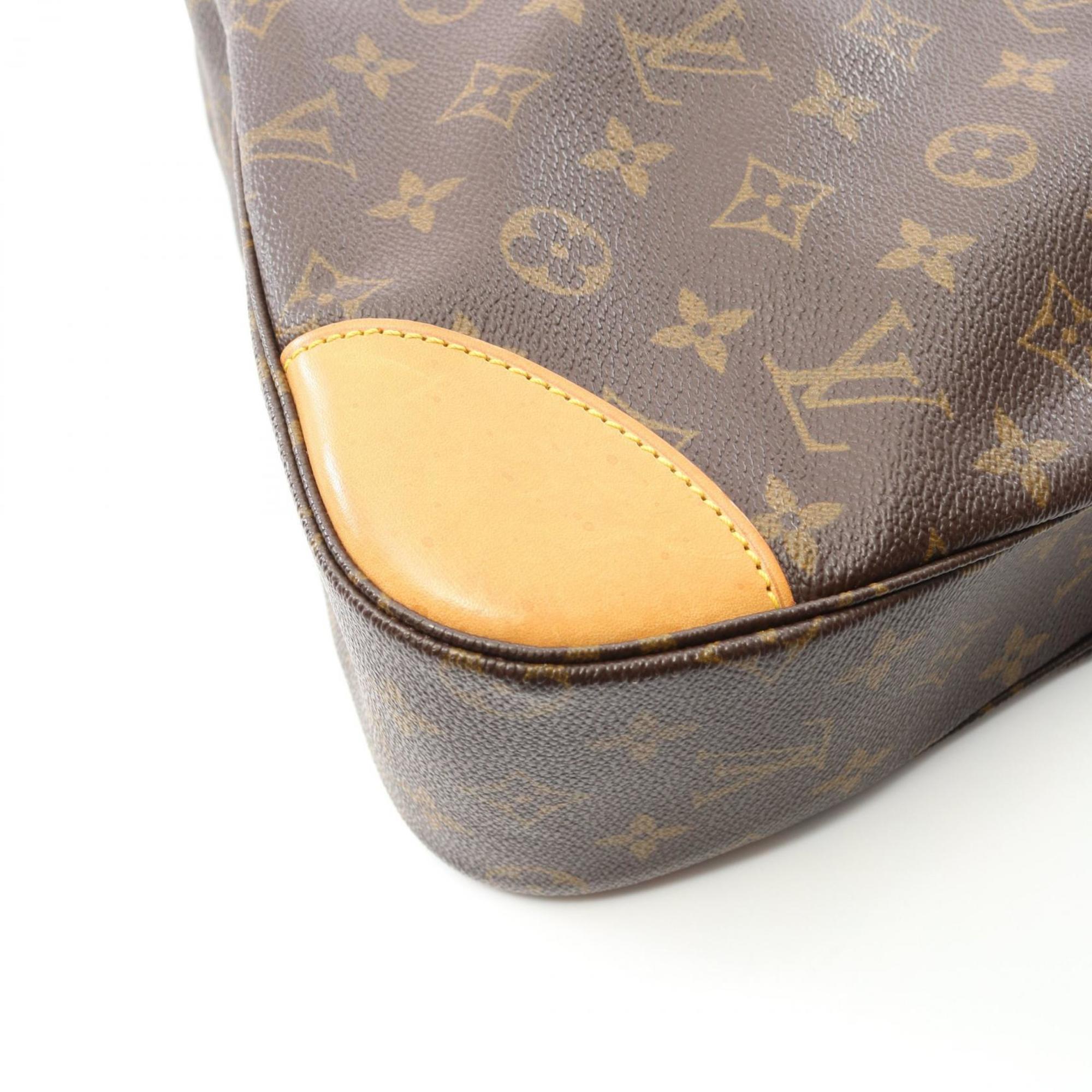 Louis Vuitton Brown Coated Canvas Leather Shoulder Bag