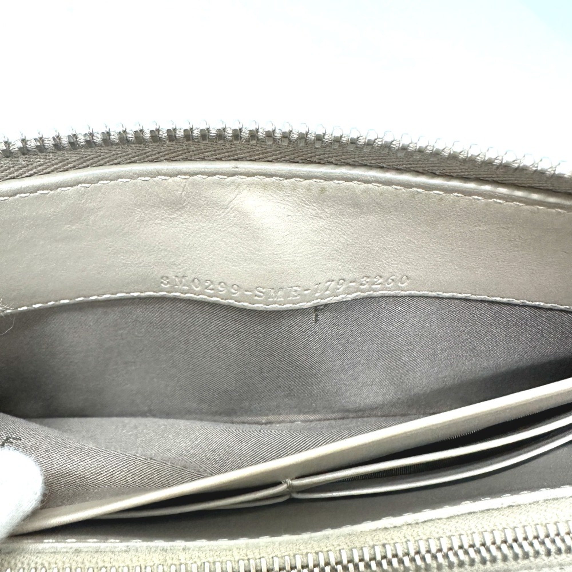 Fendi Beige Leather Long Wallet (Bi-Fold)
