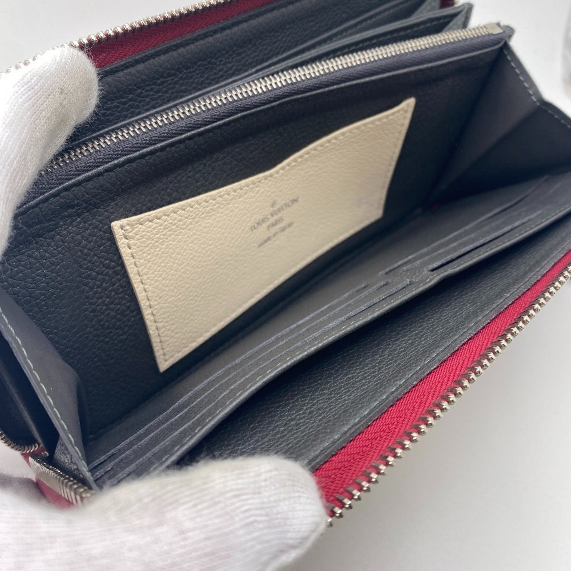 Louis Vuitton Wine Leather Long Wallet