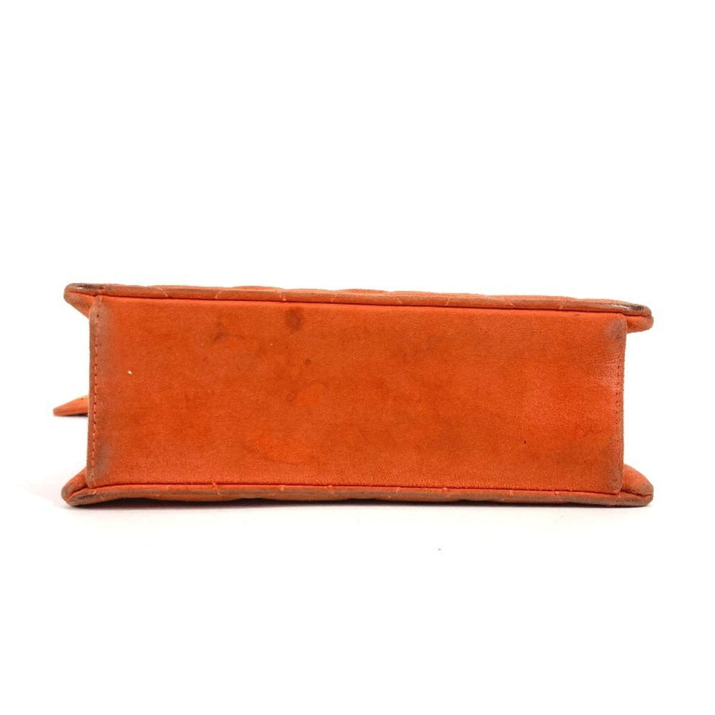 Chanel Orange Suede Handbag Shoulder Bag