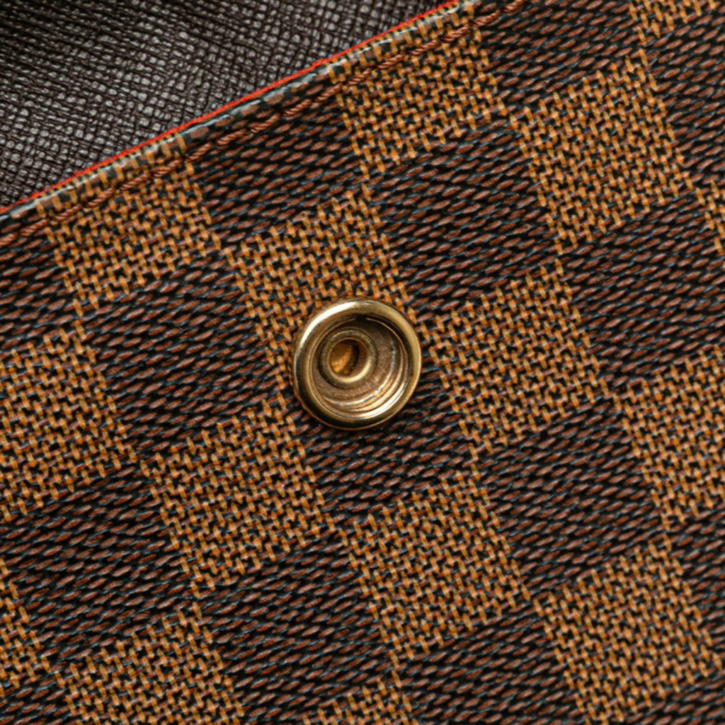 Louis Vuitton Brown Pvc Leather Pochette Shoulder Bag