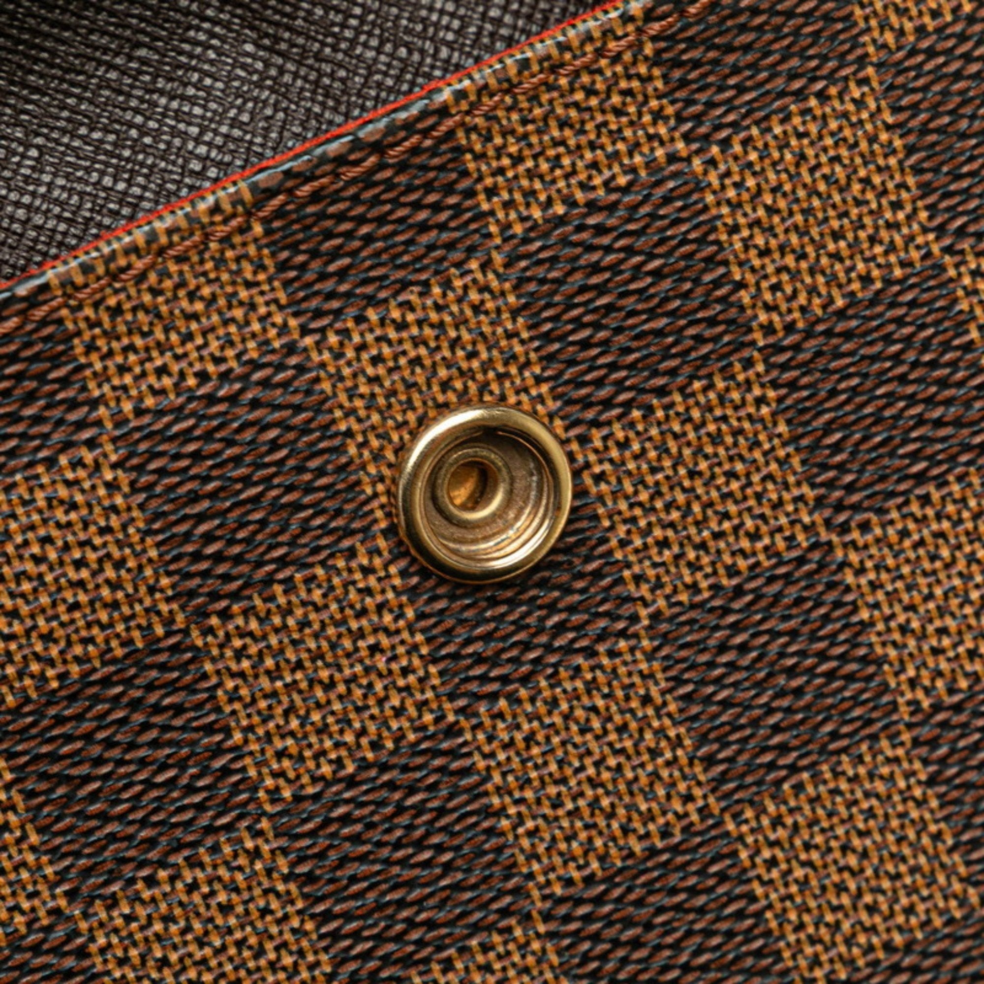 Louis Vuitton Brown Pvc Leather Pochette Shoulder Bag