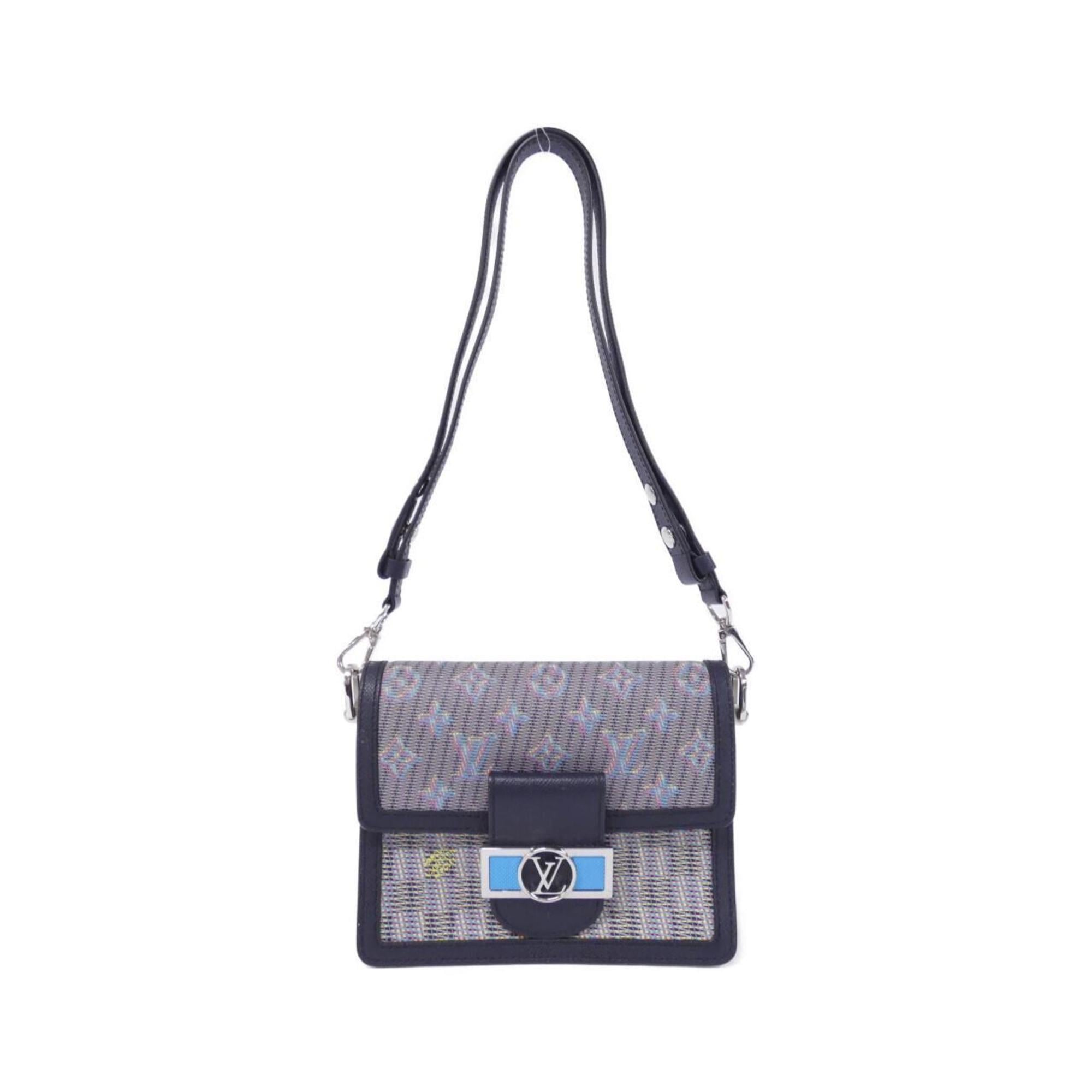 Louis Vuitton Blue Leather Shoulder Bag