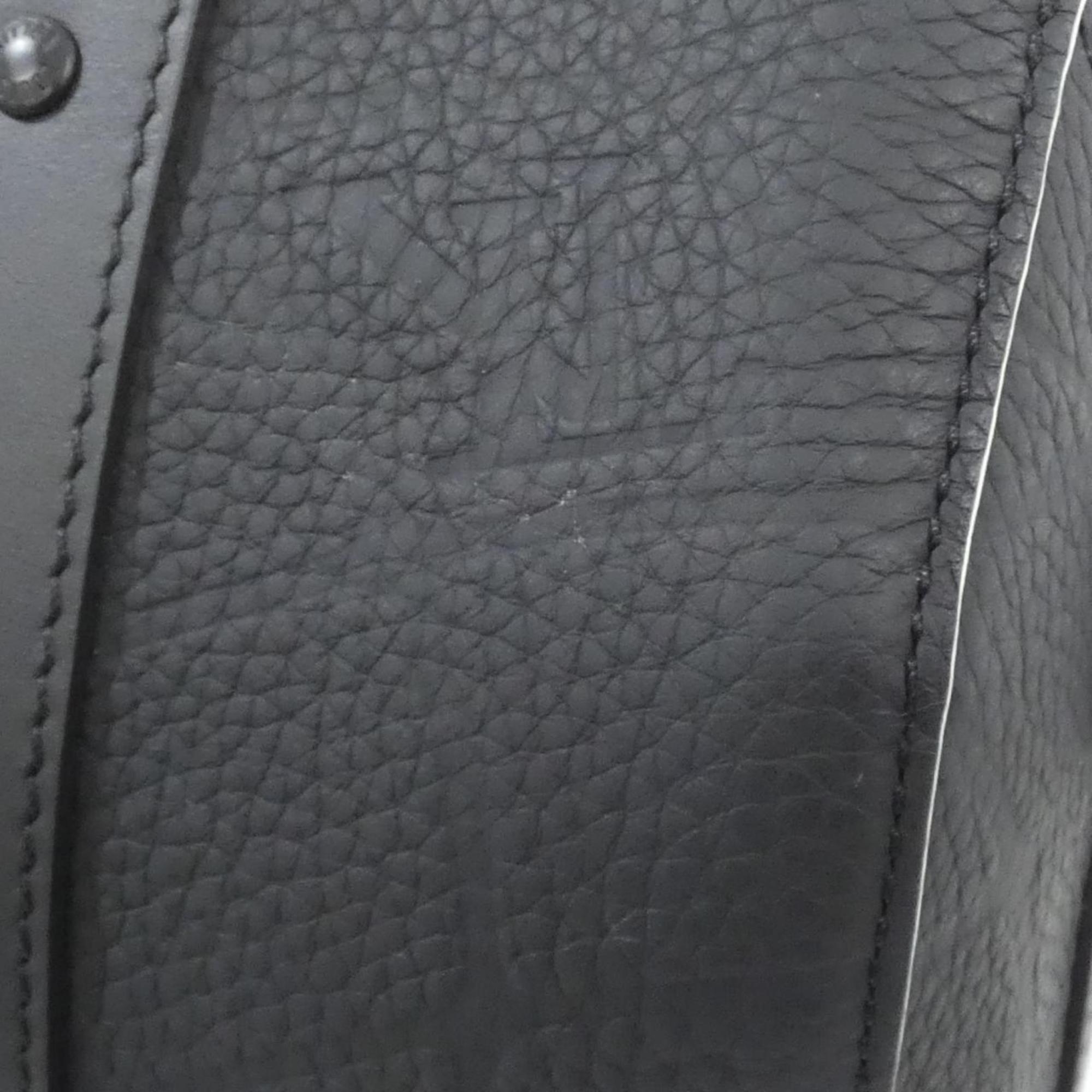 Louis Vuitton Black Leather Shoulder Bag