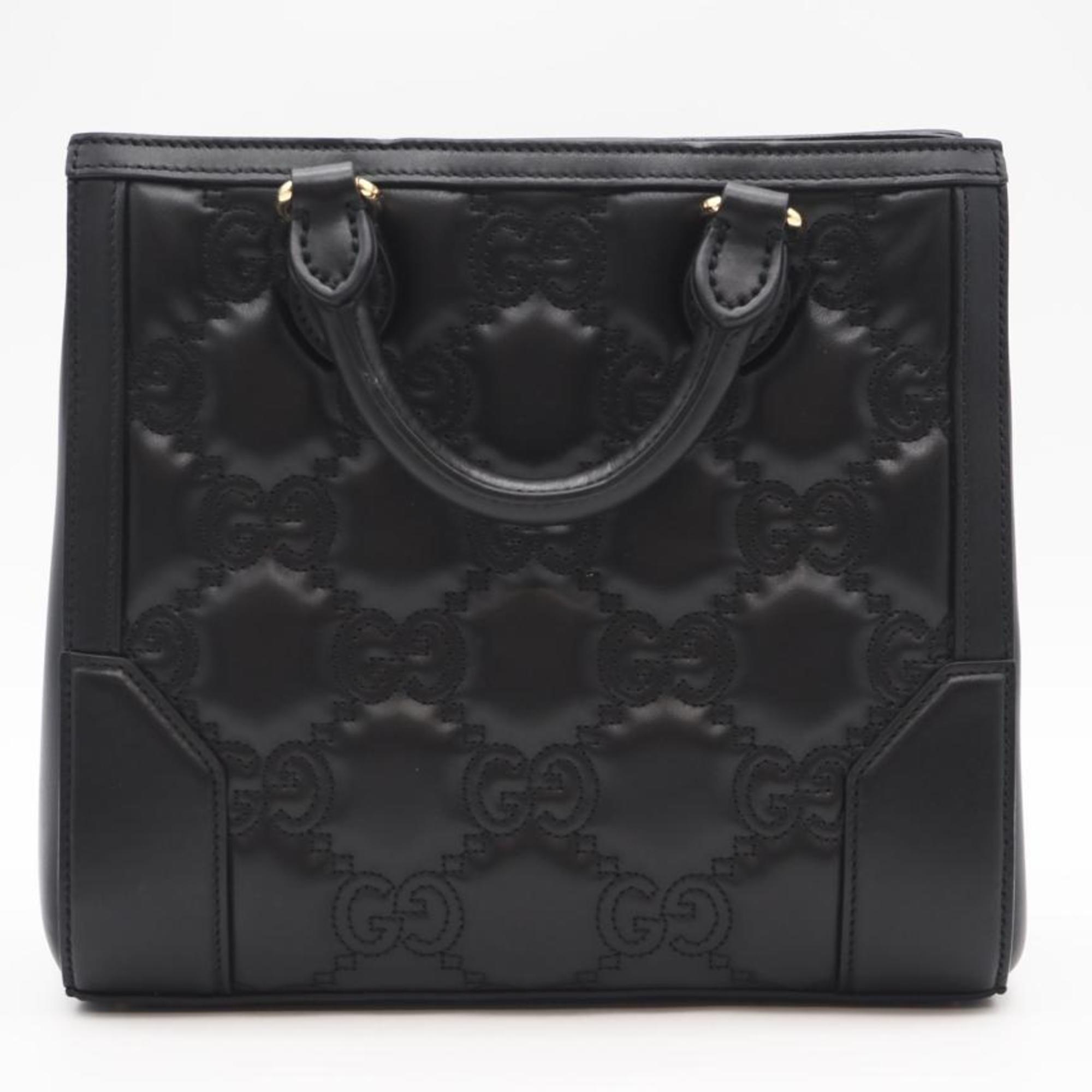 Gucci Black Leather Handbag (Pre-Owned)