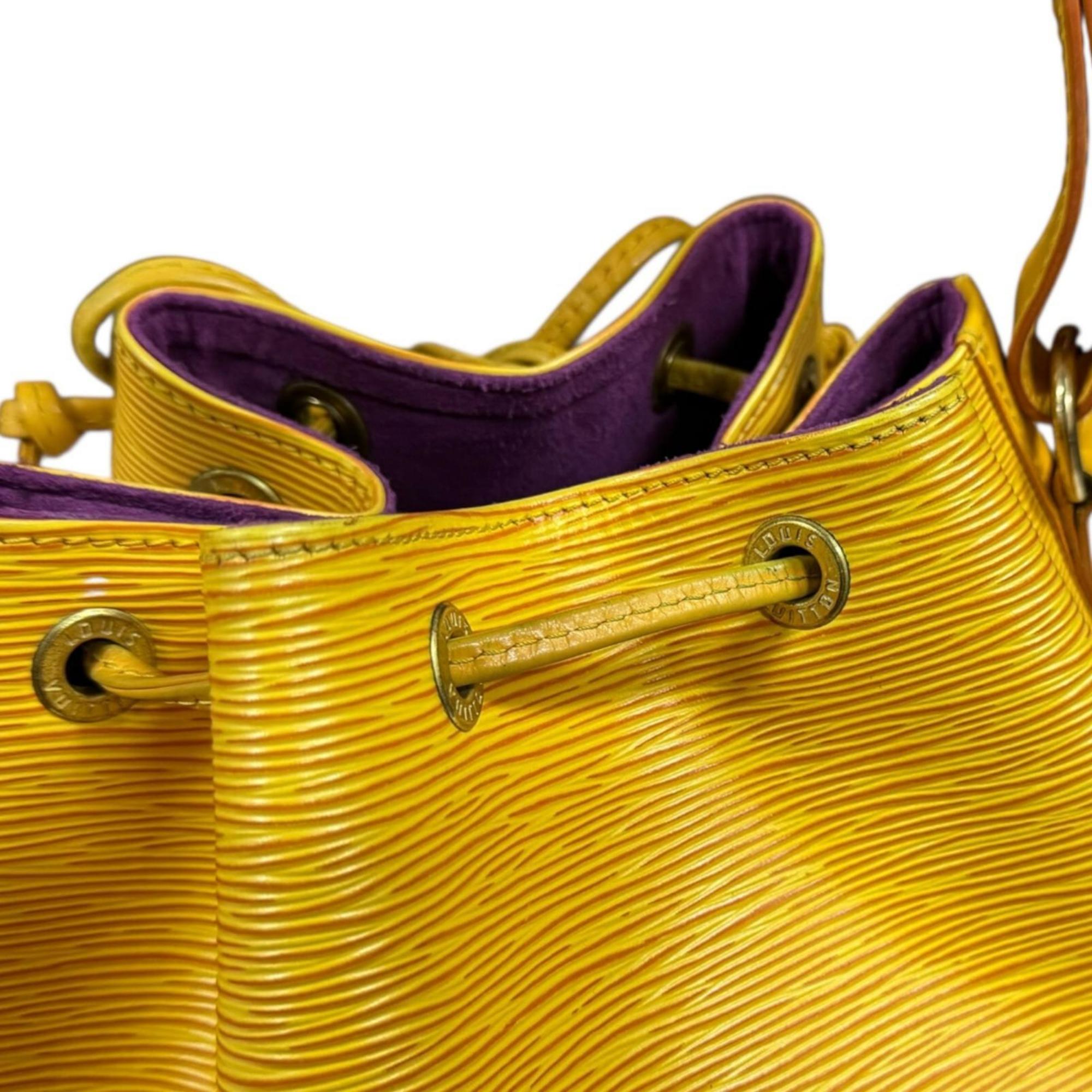 Louis Vuitton Epi Yellow Epi Leather Shoulder Bag
