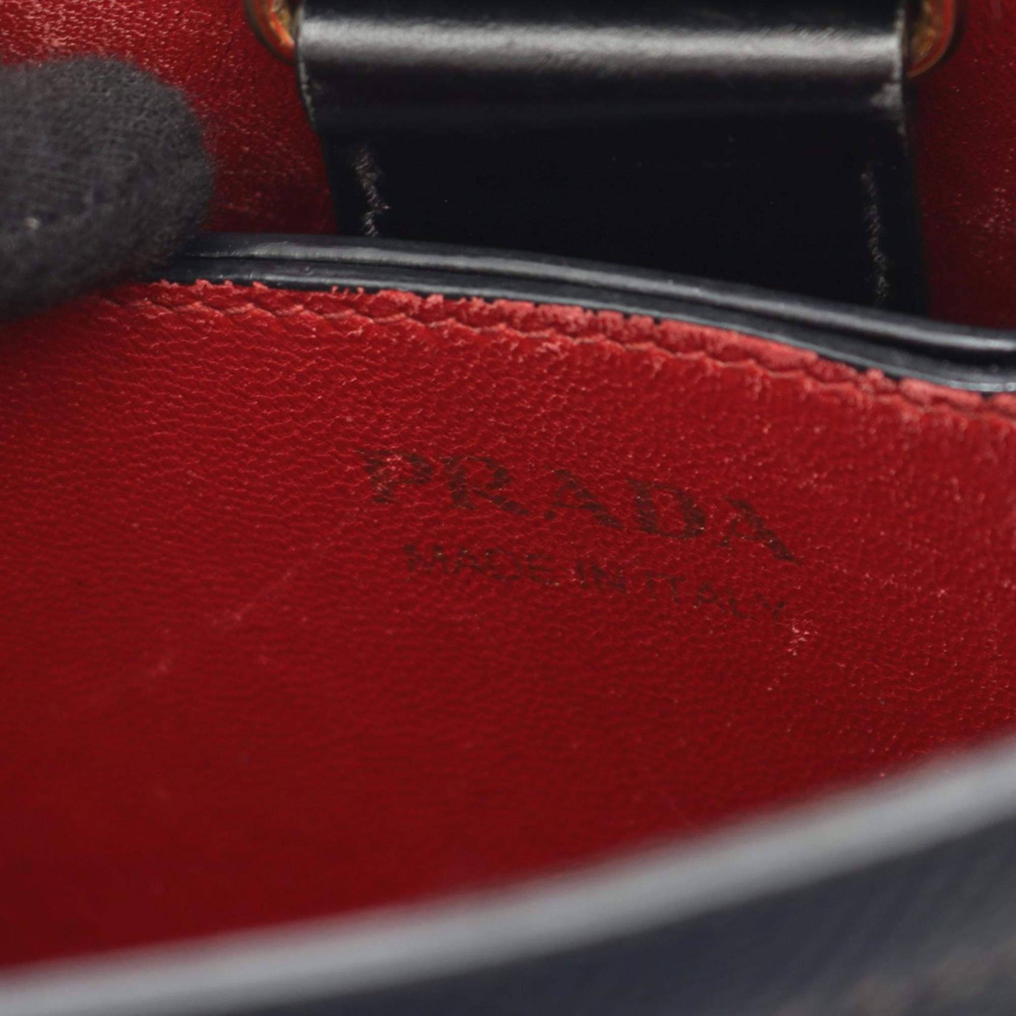 Prada Saffiano Black Leather Handbag