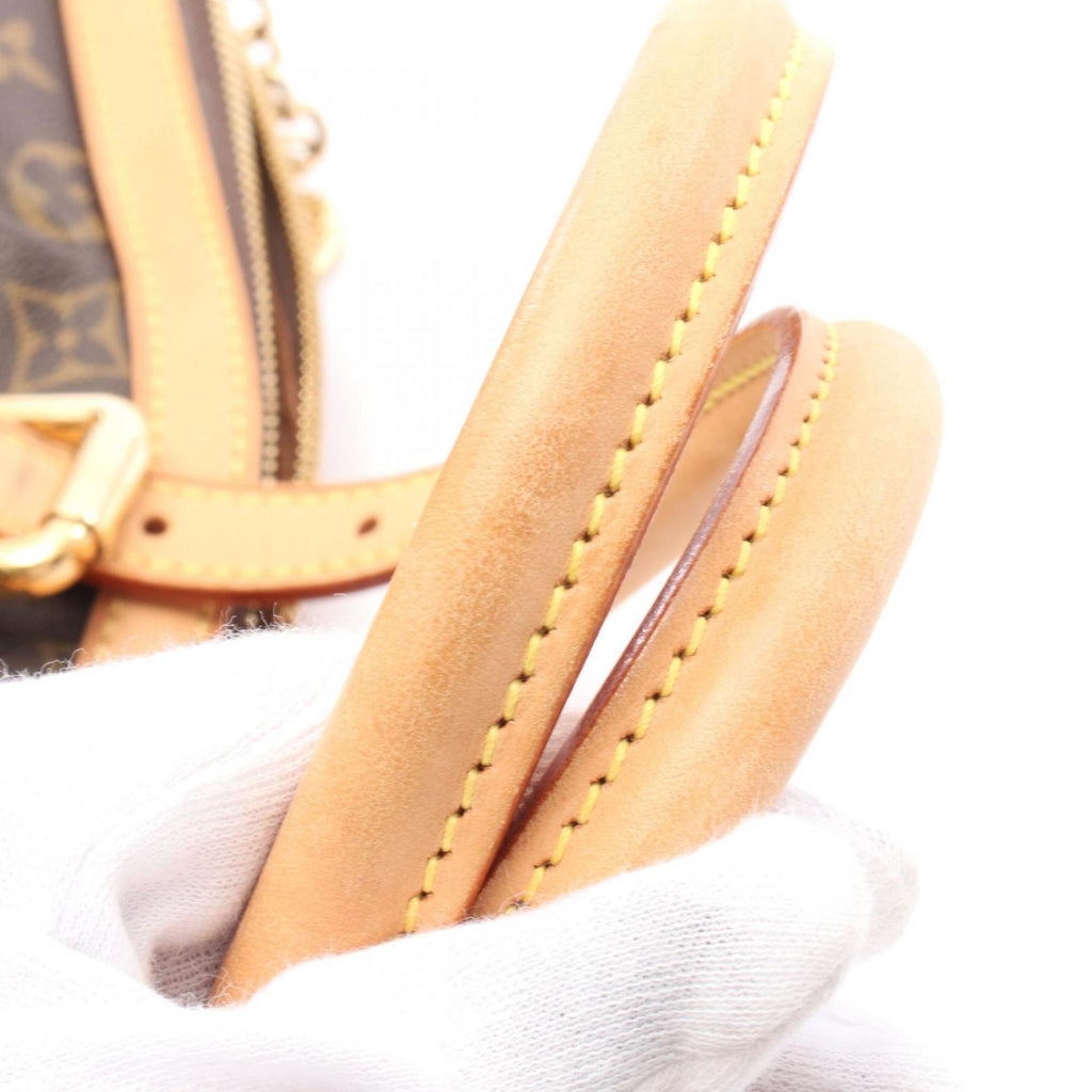 Louis Vuitton Brown Monogram Pvc Coated Canvas Leather Handbag
