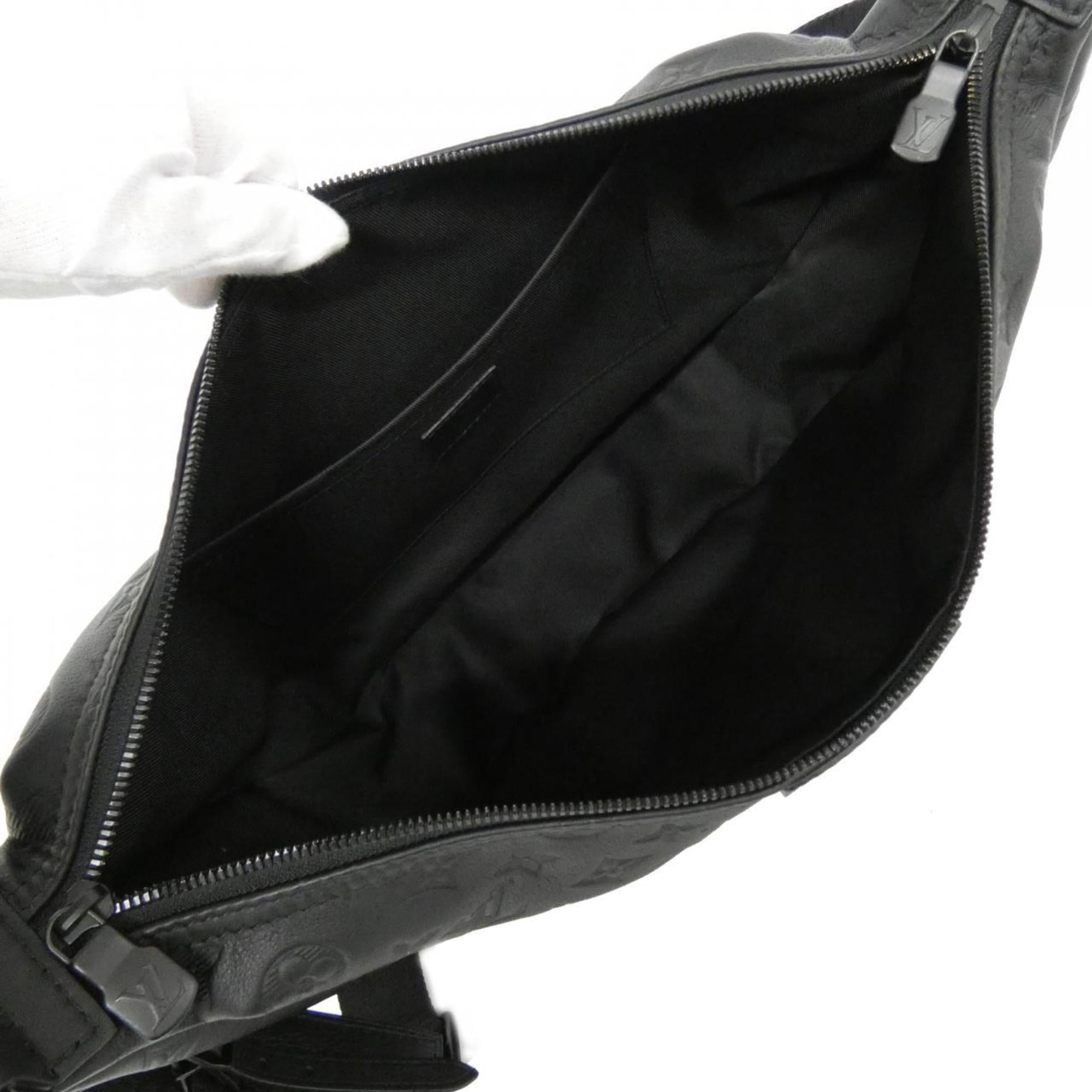 Louis Vuitton Black Leather Shoulder Bag